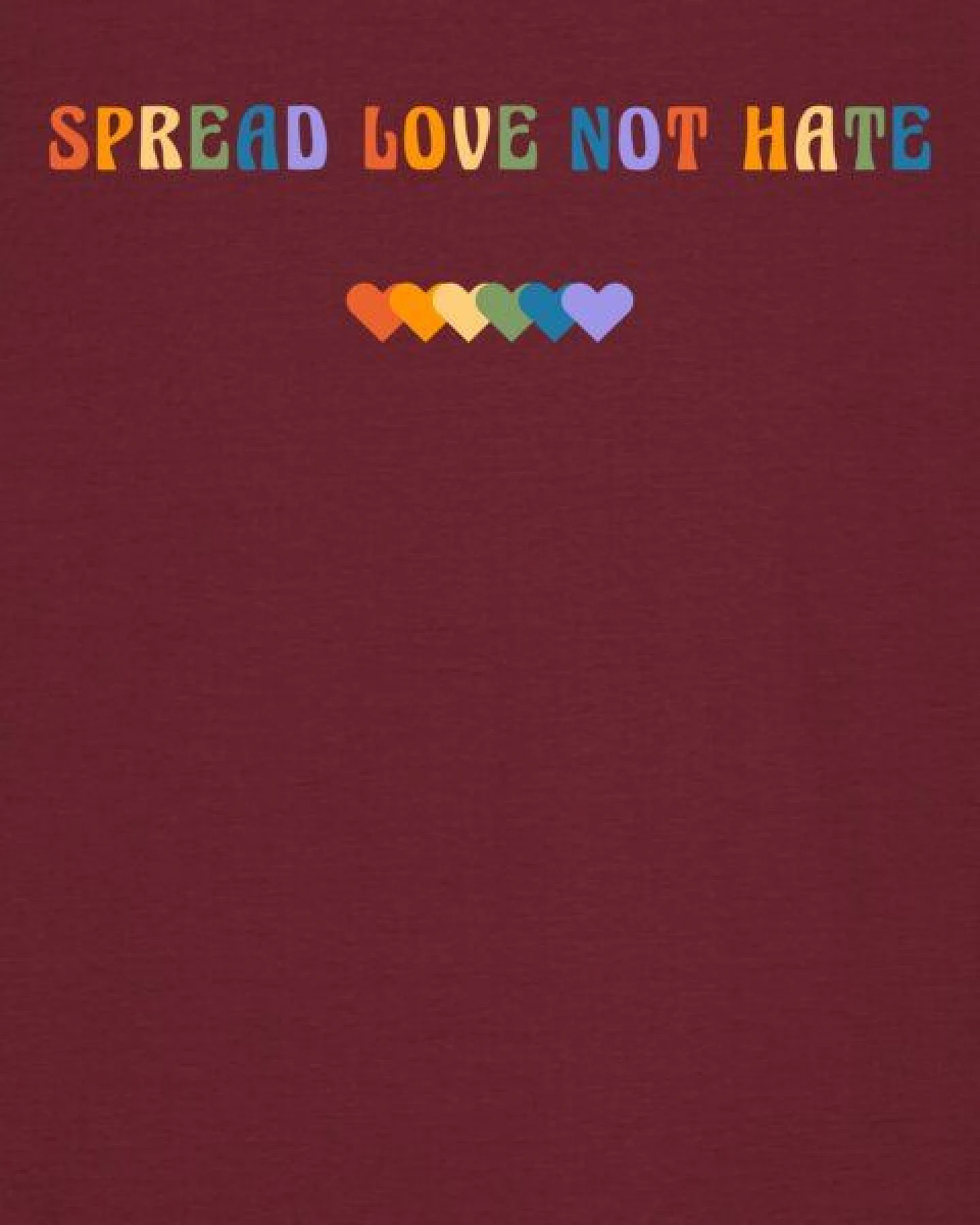 watapparel T-Shirt Unisex Spread Love not Hate – Ansicht 3