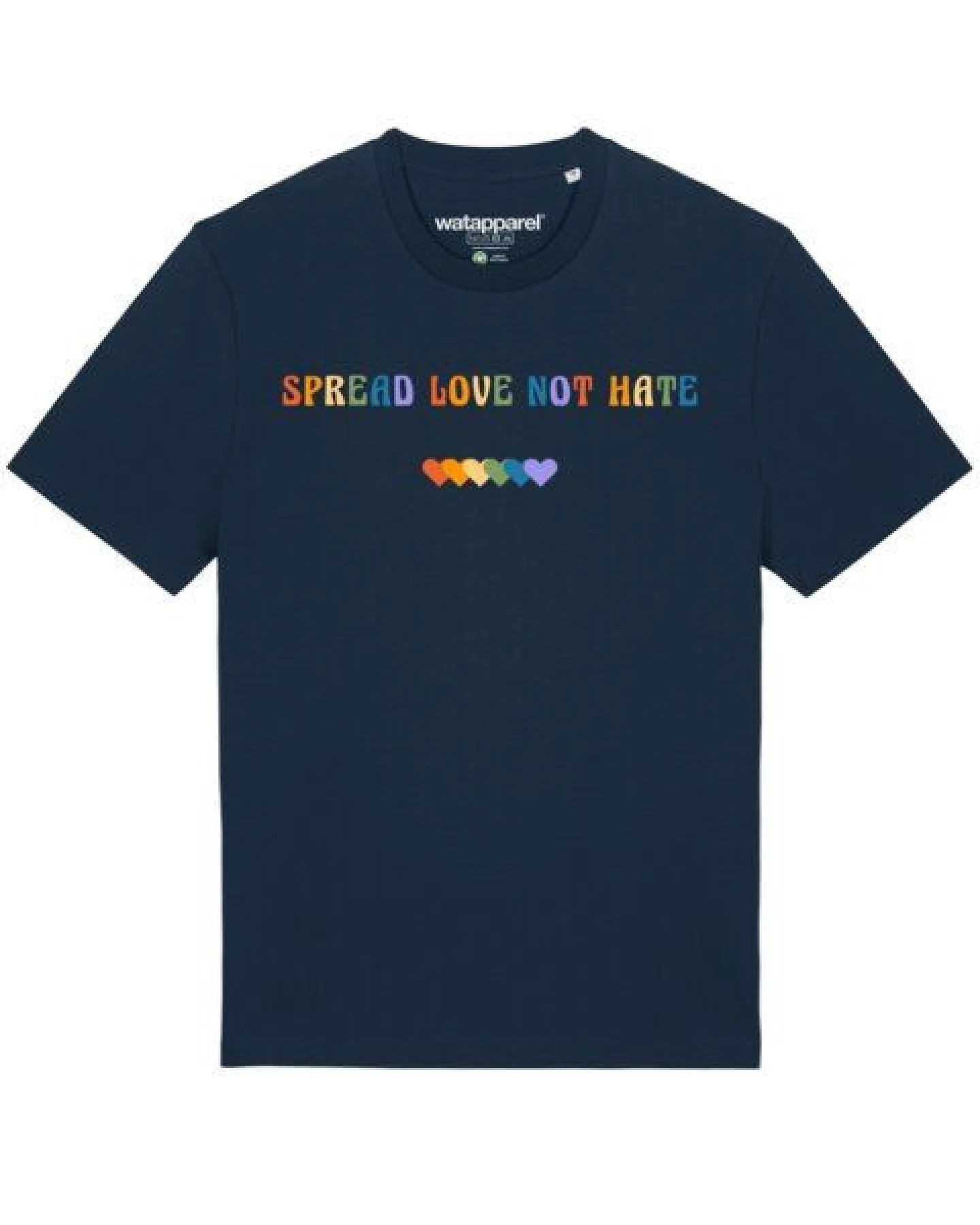 watapparel T-Shirt Unisex Spread Love not Hate – Ansicht 2