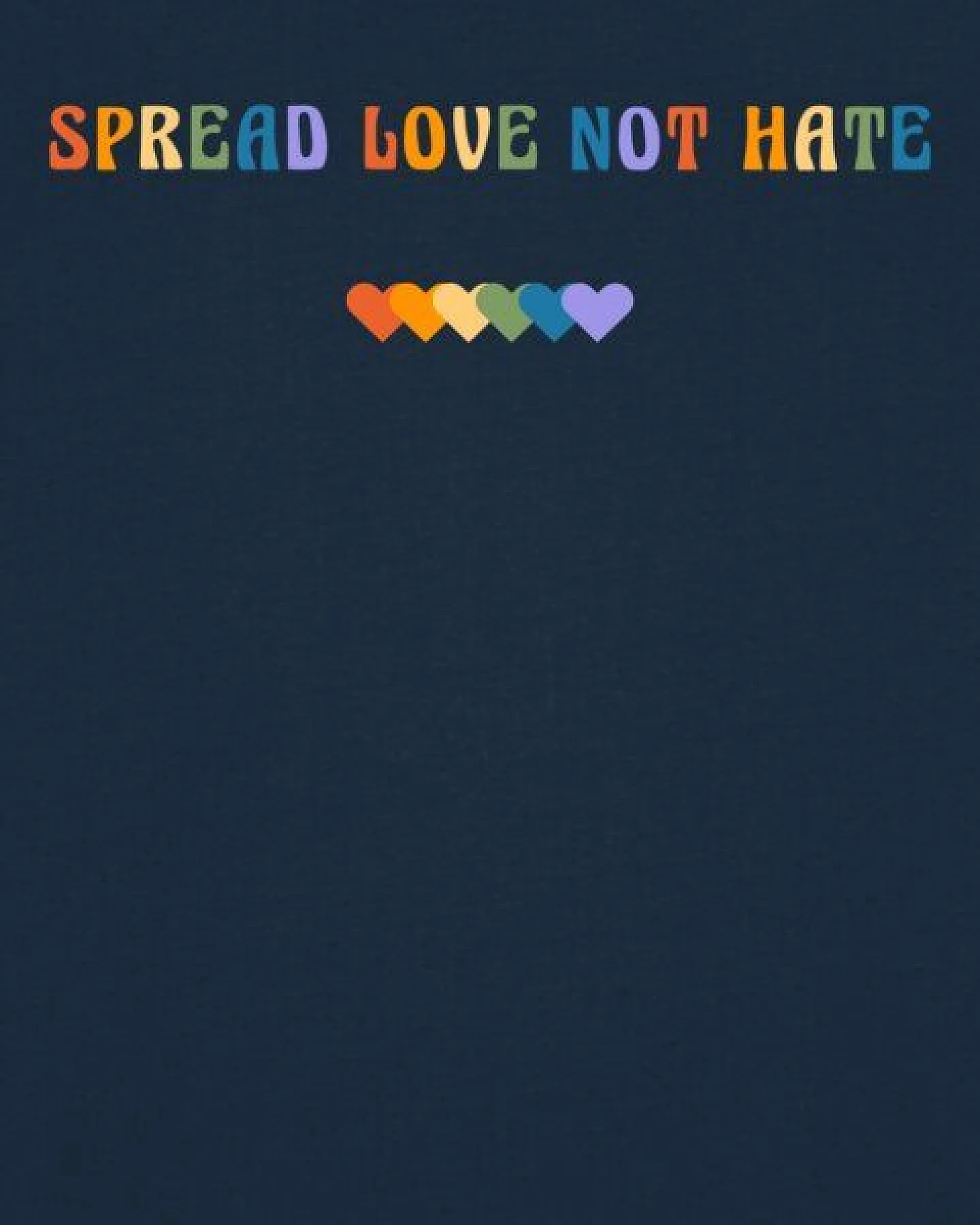 watapparel T-Shirt Unisex Spread Love not Hate – Ansicht 3