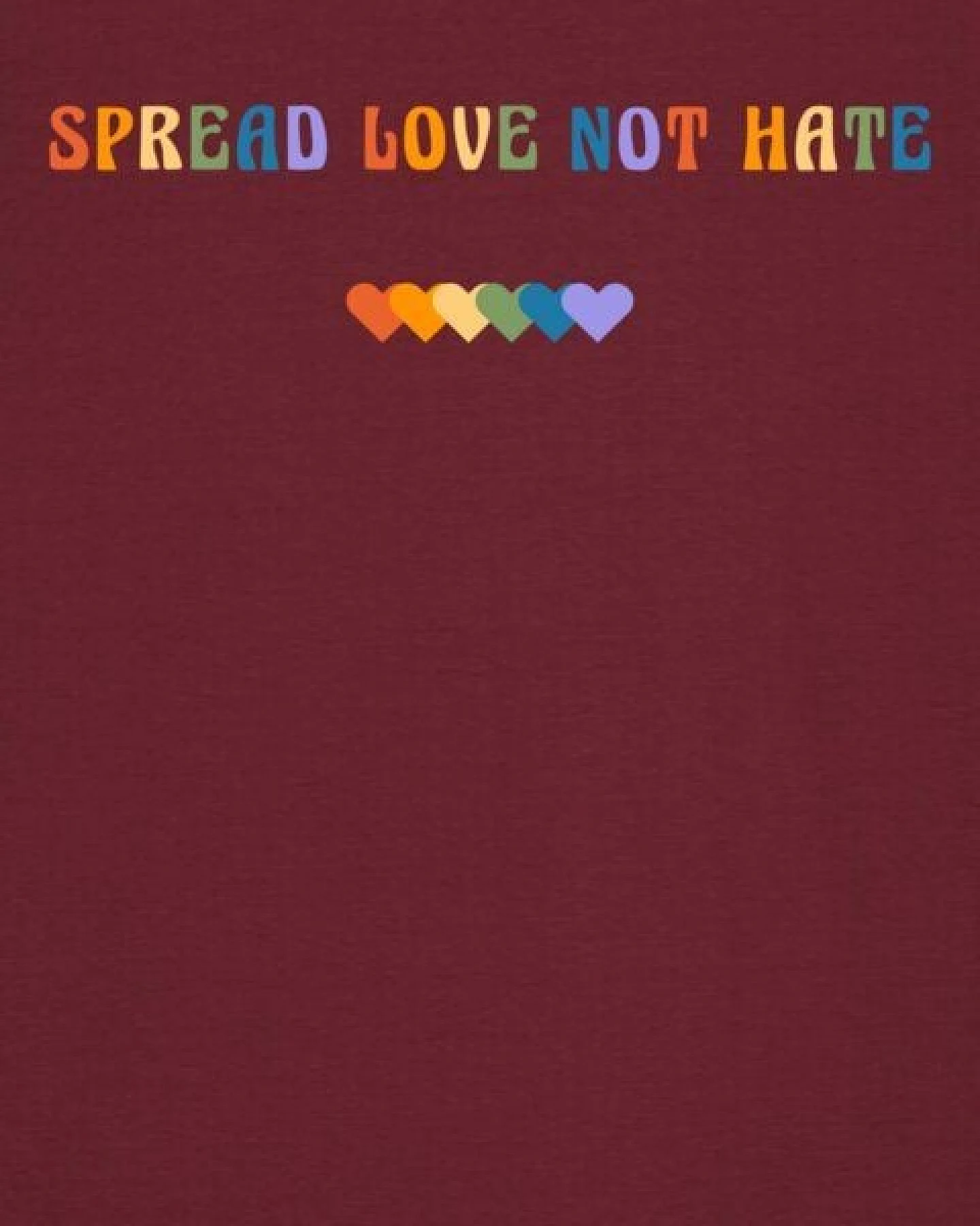 watapparel T-Shirt Unisex Spread Love not Hate – Ansicht 3
