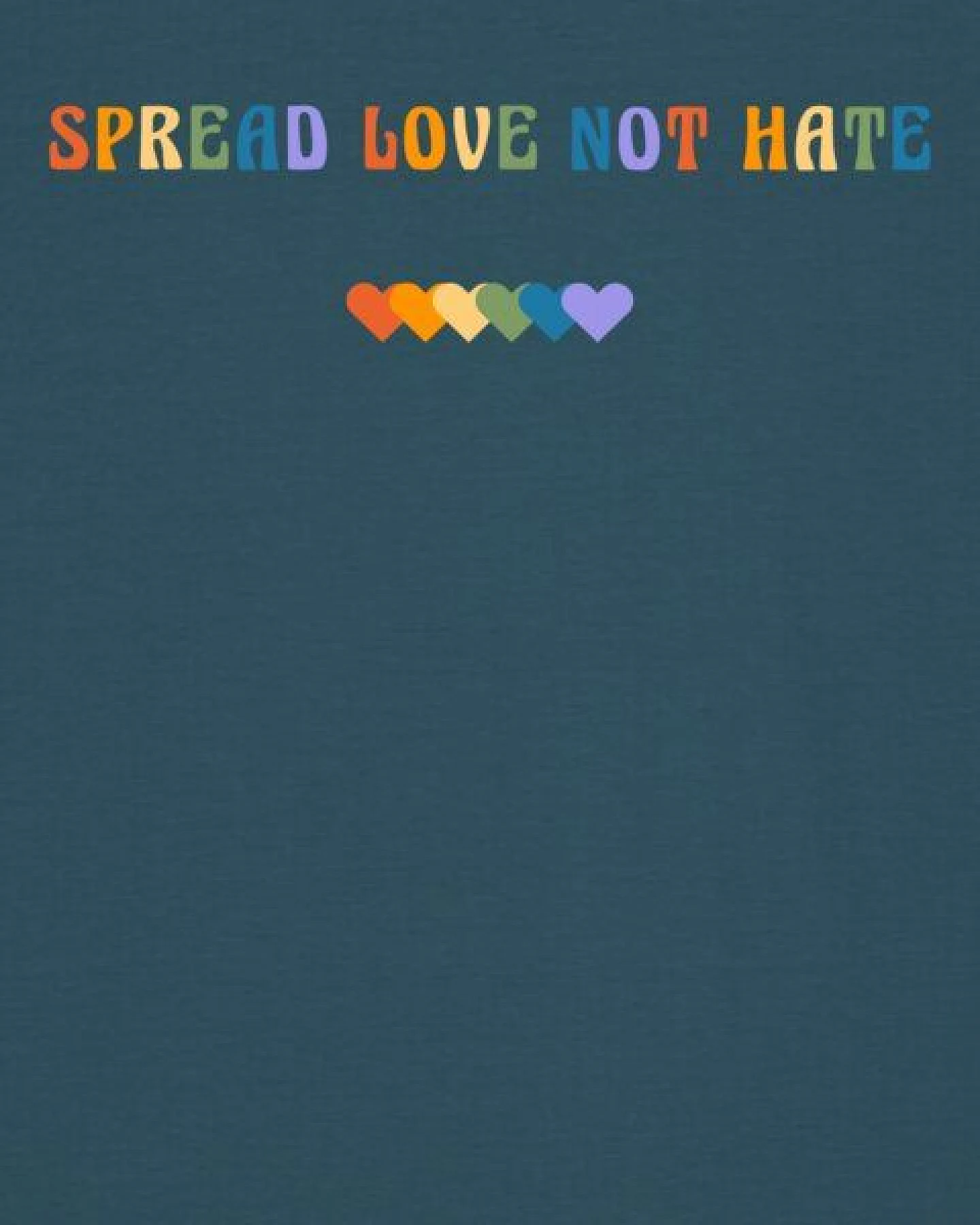 watapparel T-Shirt Unisex Spread Love not Hate – Ansicht 3