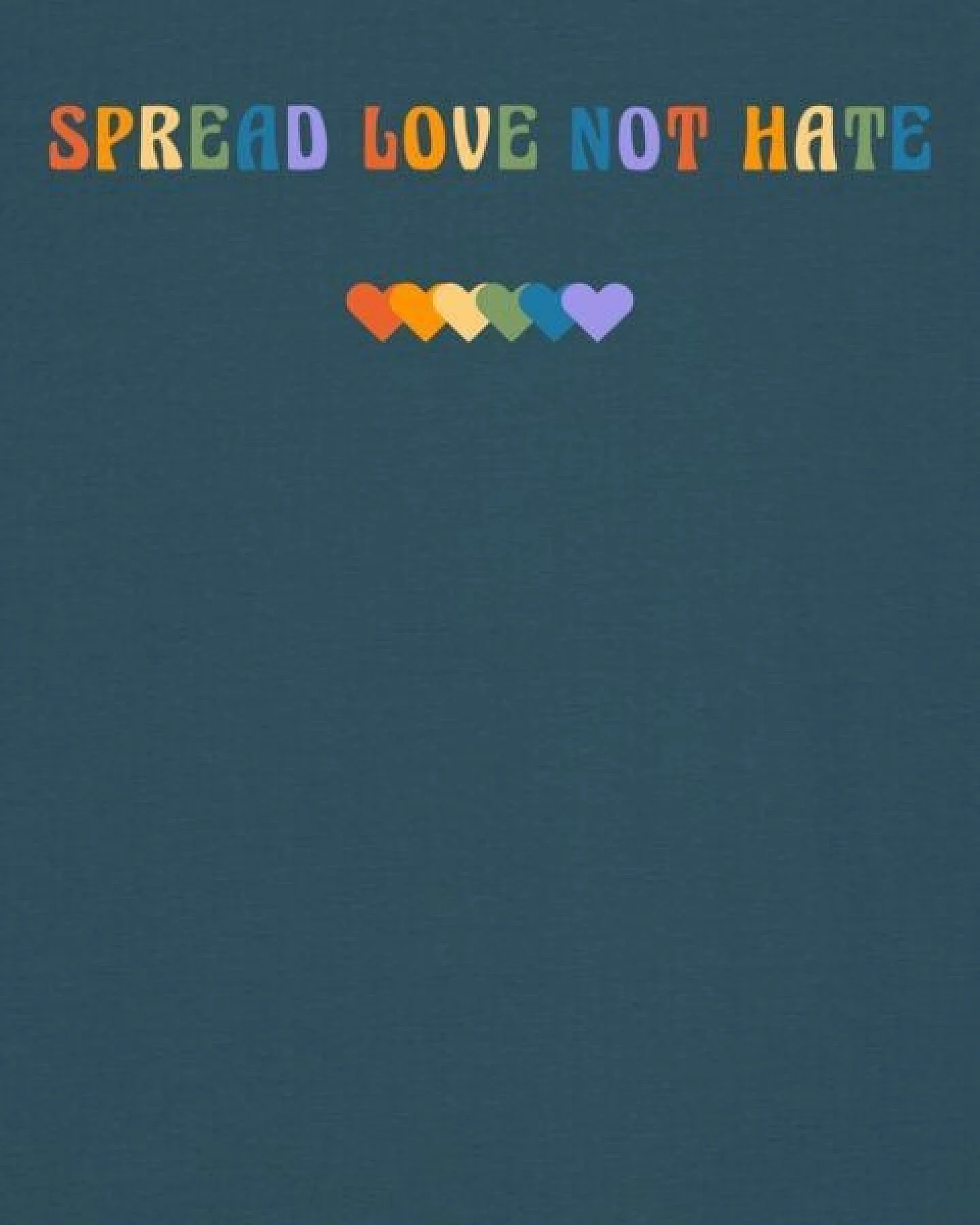 watapparel T-Shirt Unisex Spread Love not Hate – Ansicht 3