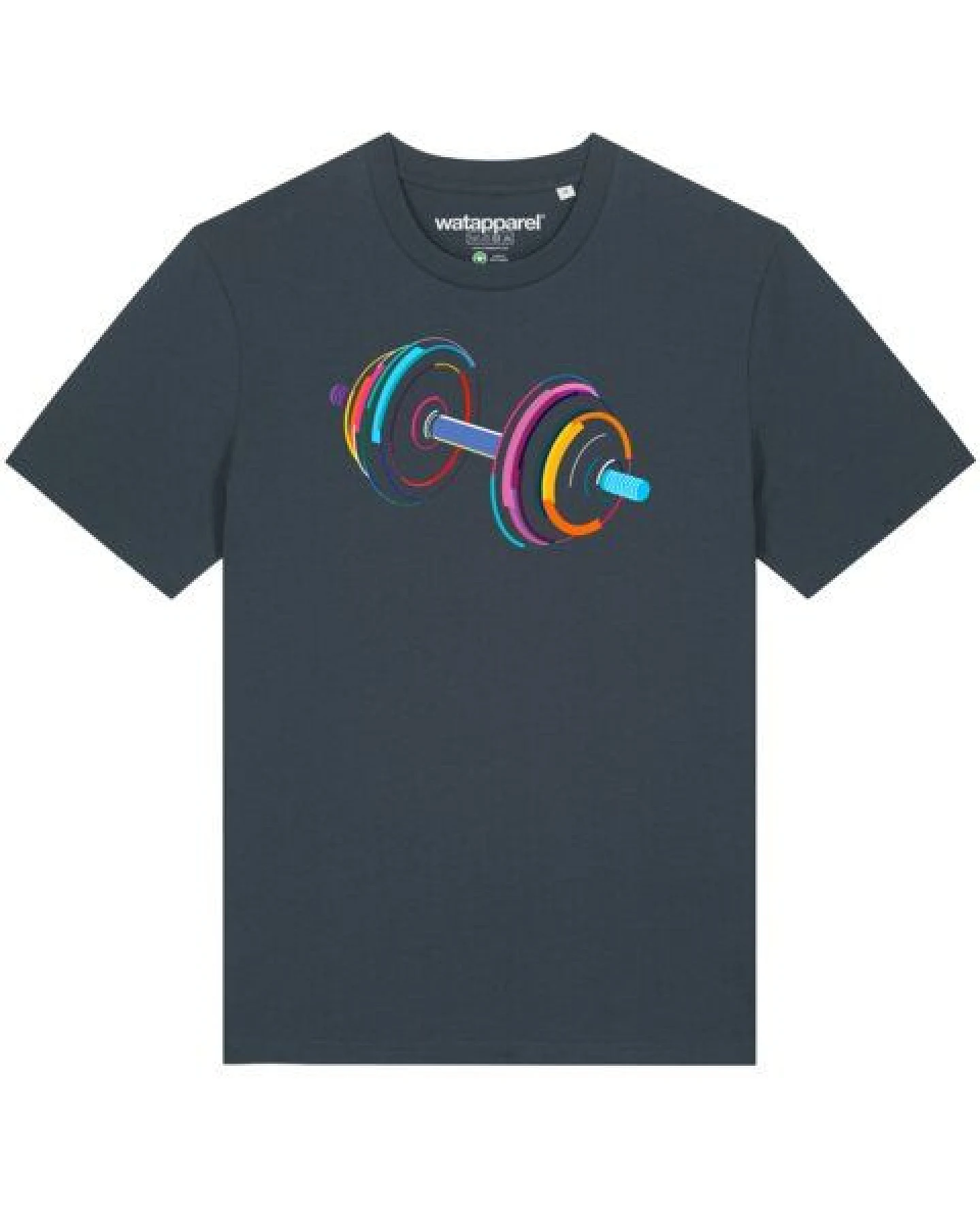 watapparel T-Shirt Unisex 80s Hantel – Ansicht 2