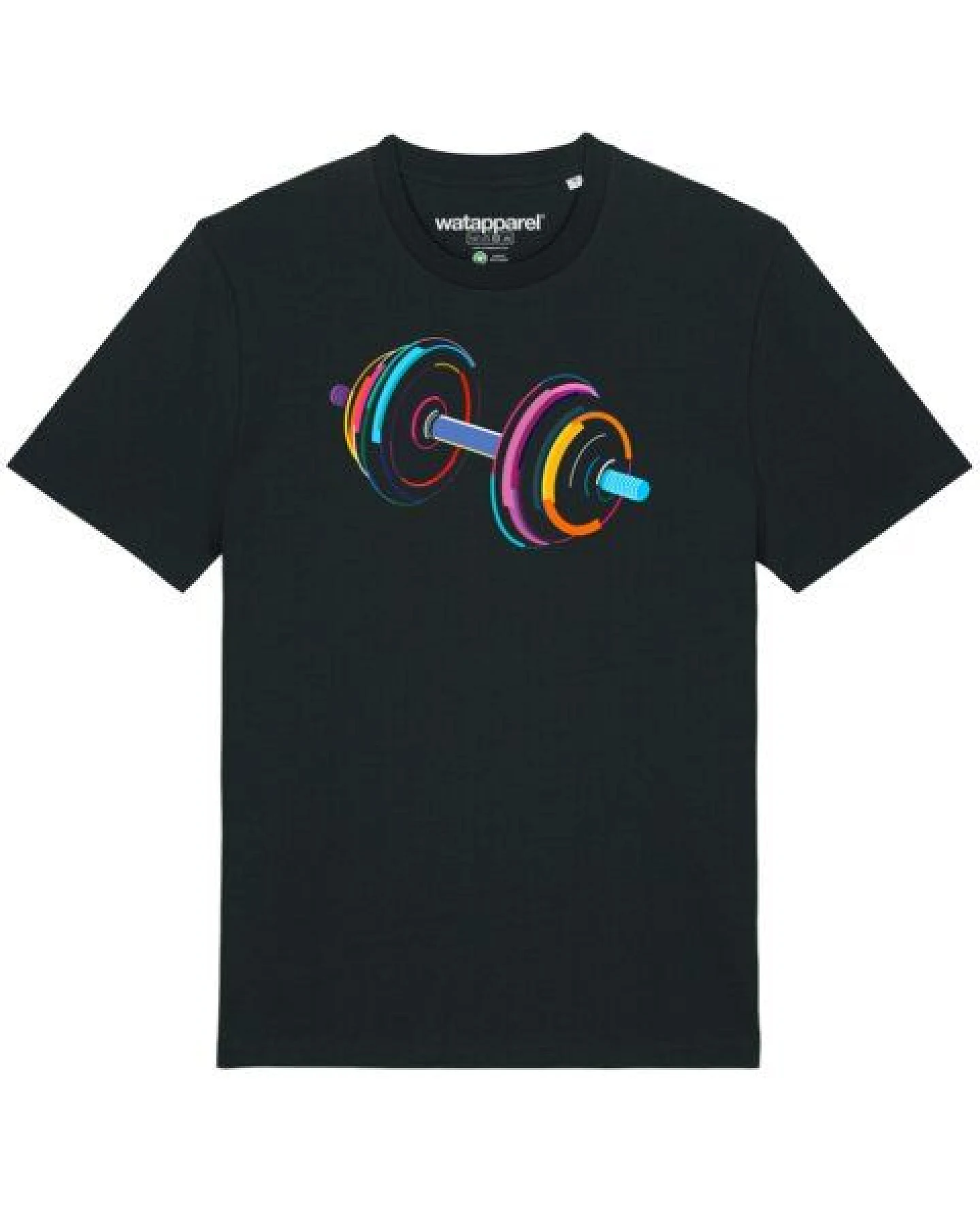 watapparel T-Shirt Unisex 80s Hantel – Ansicht 2