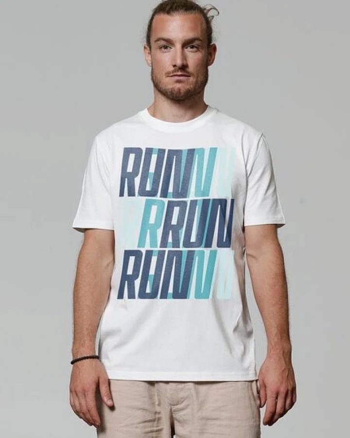 watapparel T-Shirt Unisex Run, Run, Run blue