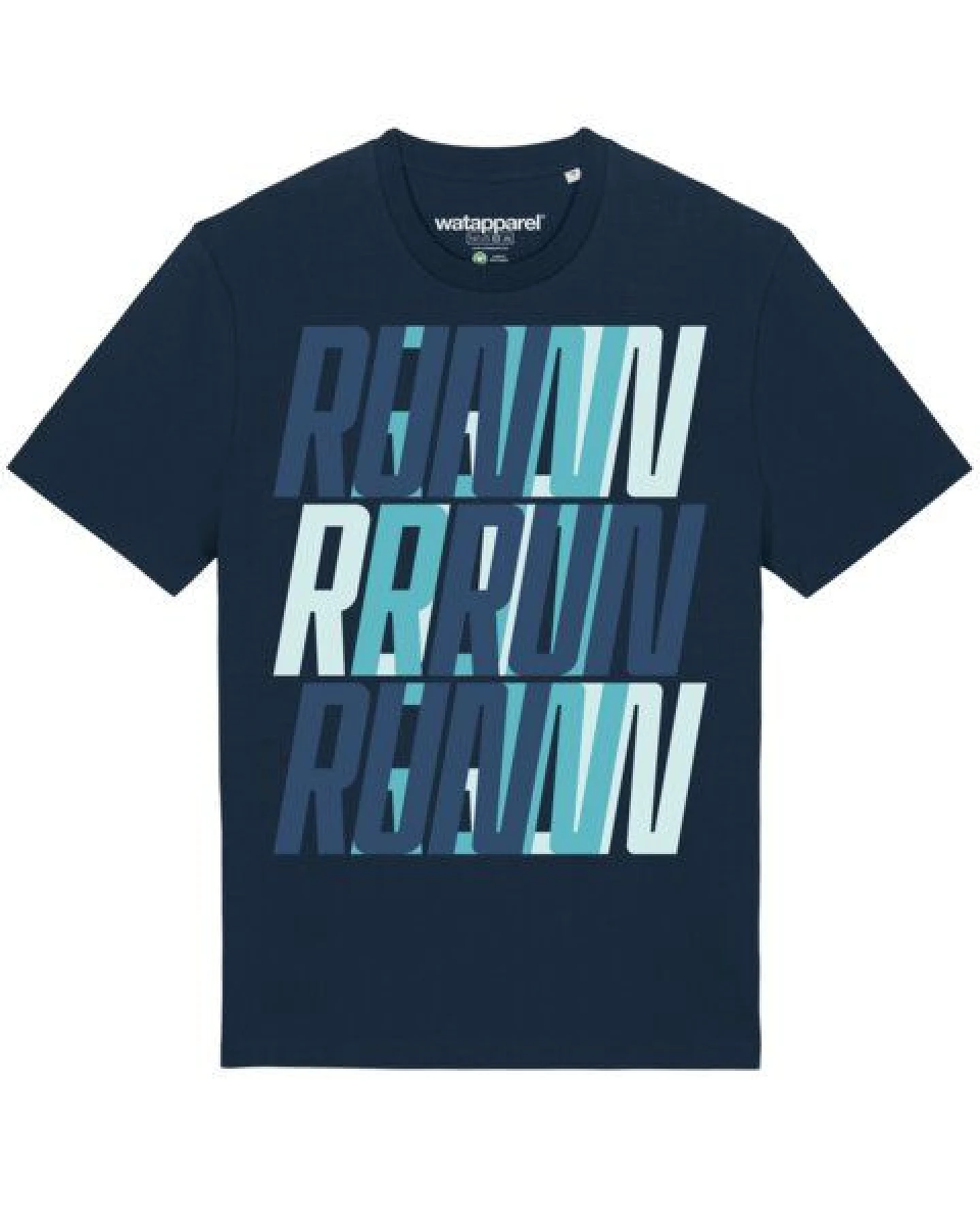 watapparel T-Shirt Unisex Run, Run, Run blue – Ansicht 2