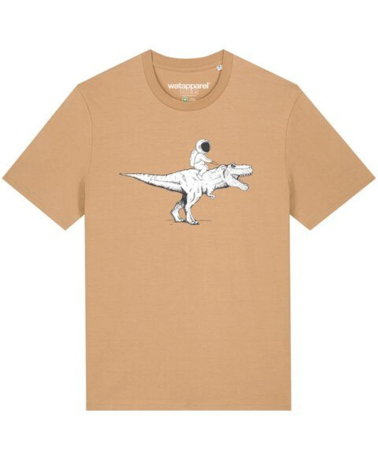 watapparel T-Shirt Unisex Astronaut on T-Rex – Ansicht 2