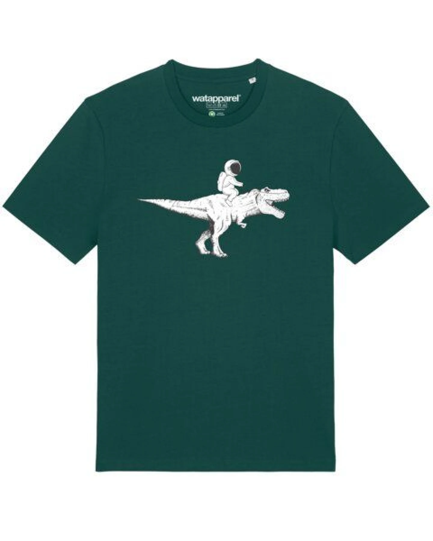watapparel T-Shirt Unisex Astronaut on T-Rex – Ansicht 2