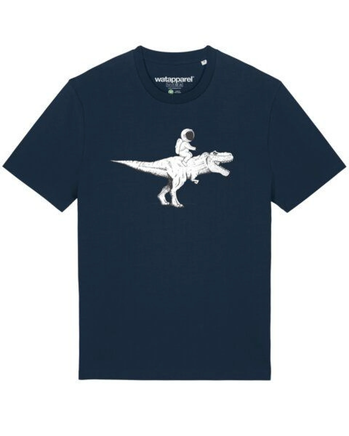 watapparel T-Shirt Unisex Astronaut on T-Rex – Ansicht 2