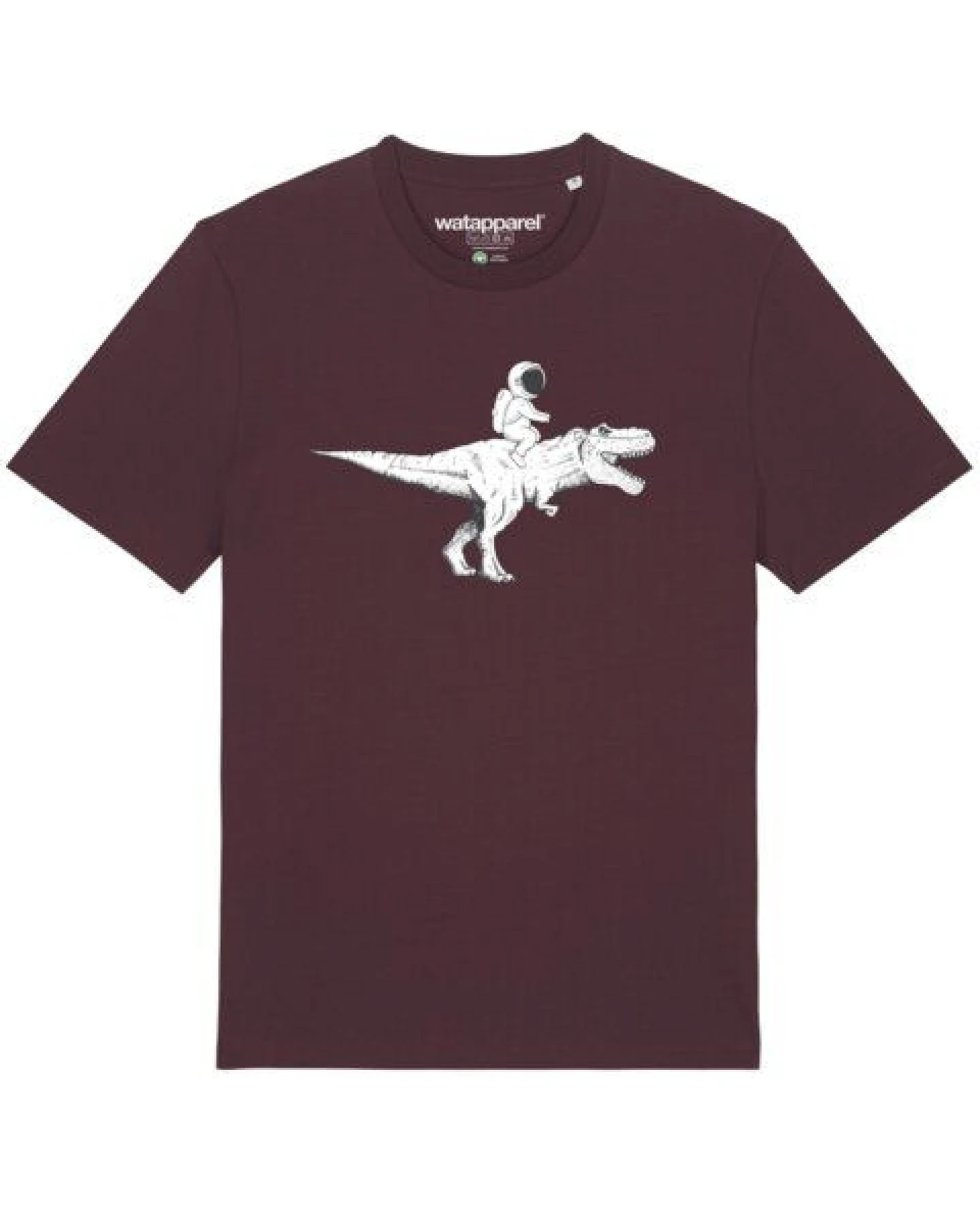 watapparel T-Shirt Unisex Astronaut on T-Rex – Ansicht 2