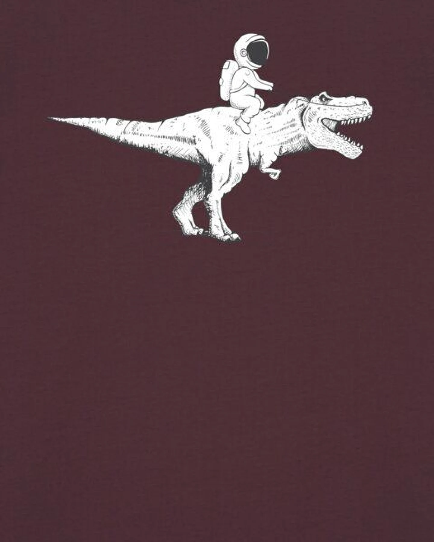 watapparel T-Shirt Unisex Astronaut on T-Rex – Ansicht 3