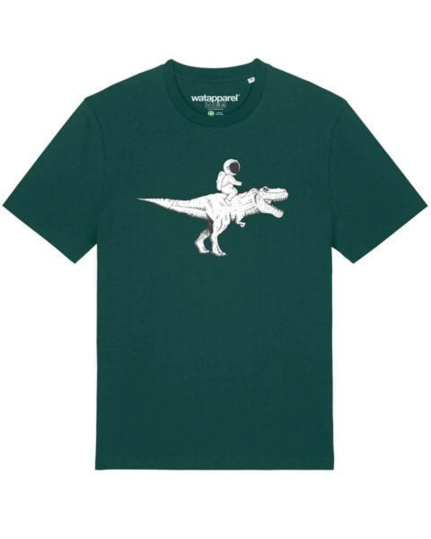 watapparel T-Shirt Unisex Astronaut on T-Rex – Ansicht 2
