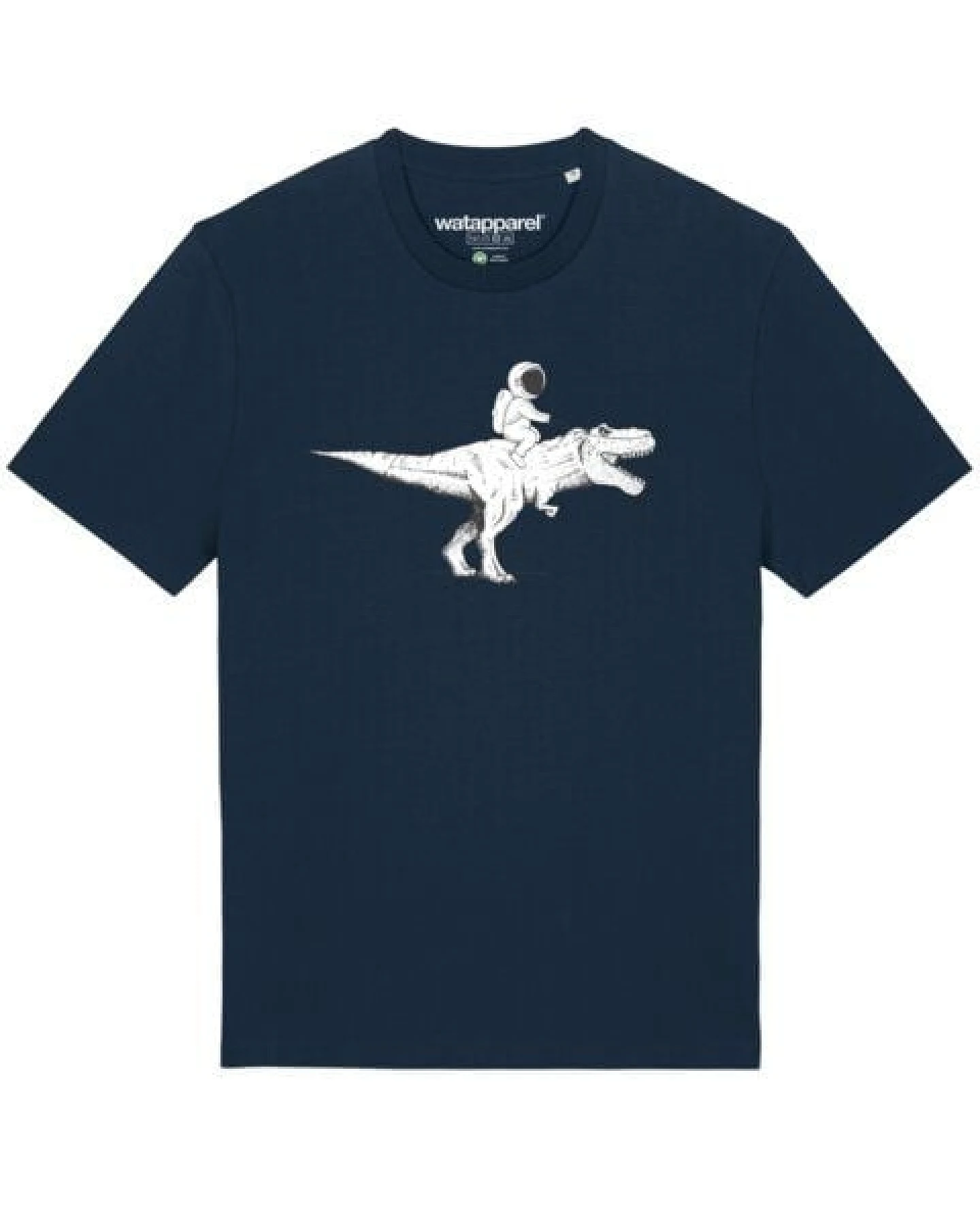 watapparel T-Shirt Unisex Astronaut on T-Rex – Ansicht 2