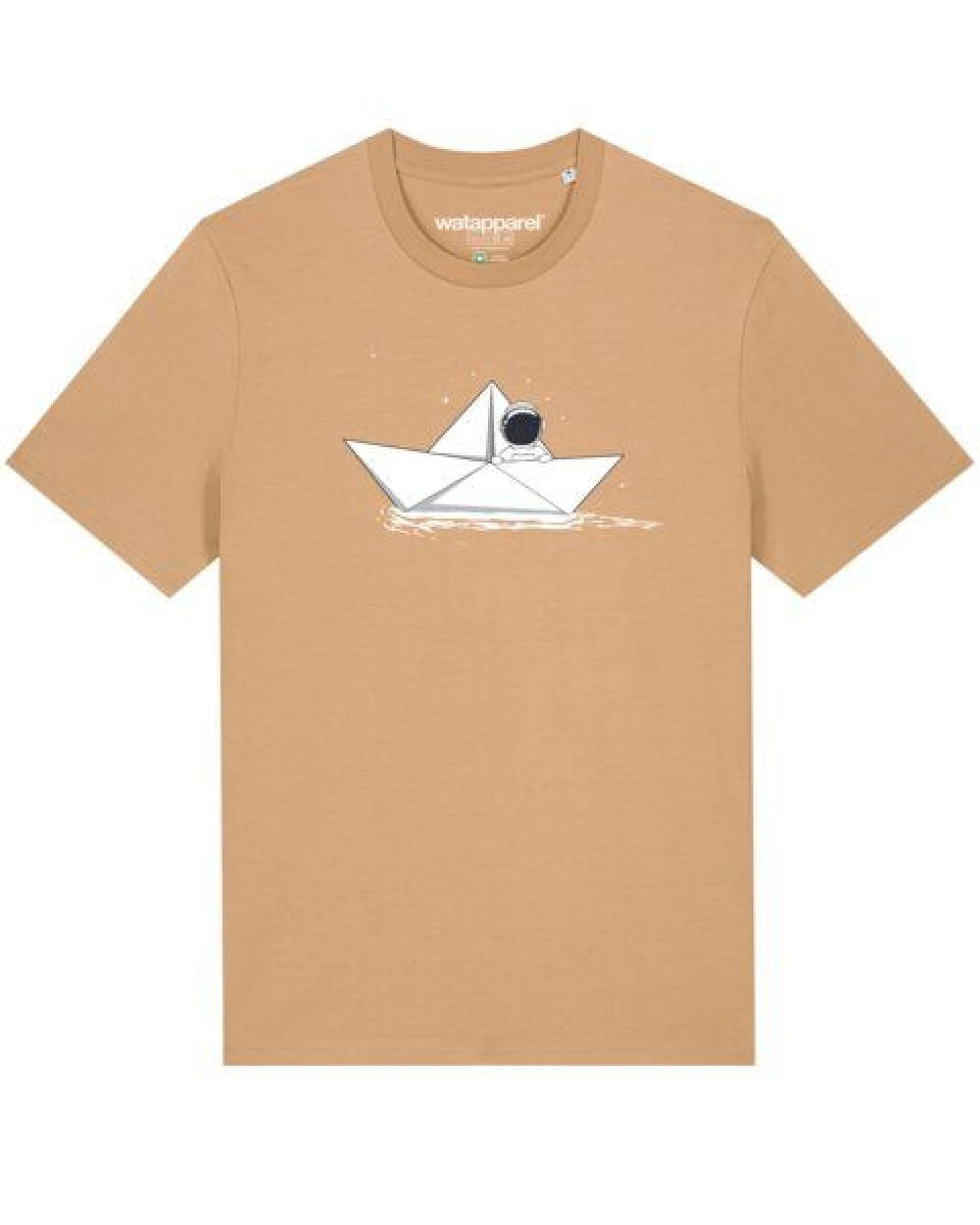 watapparel T-Shirt Astronaut in paper boat – Ansicht 2
