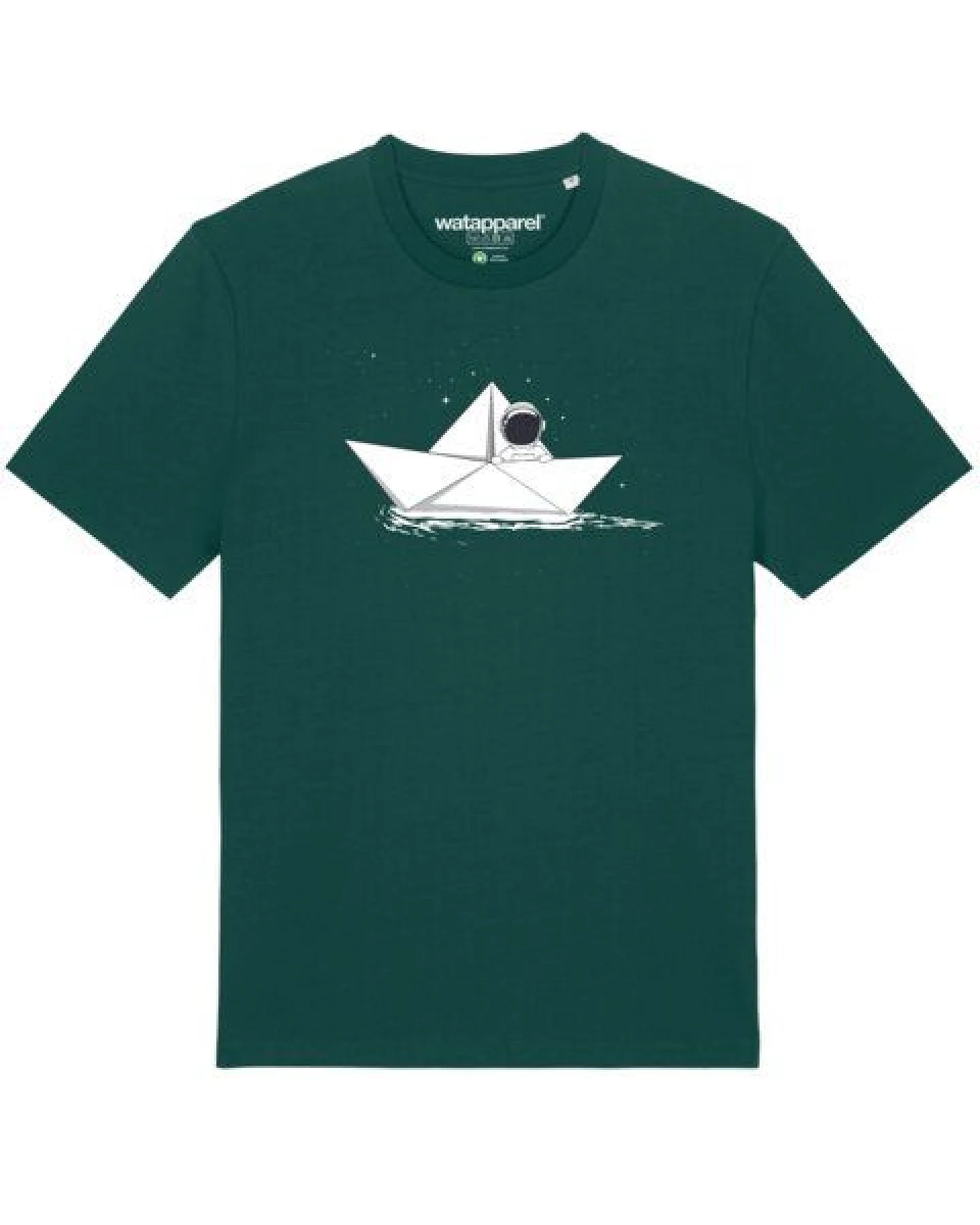 watapparel T-Shirt Astronaut in paper boat – Ansicht 2