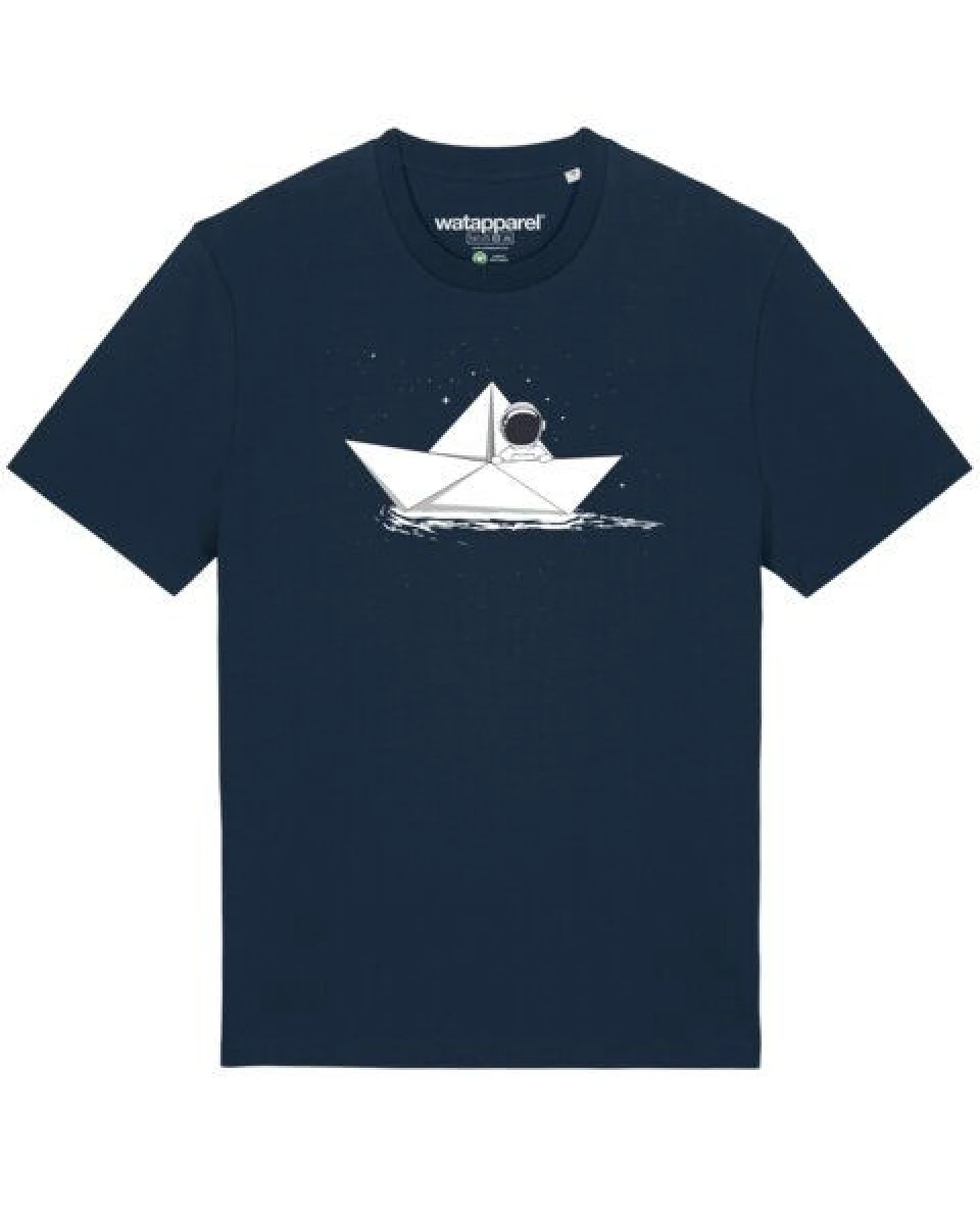watapparel T-Shirt Astronaut in paper boat – Ansicht 2