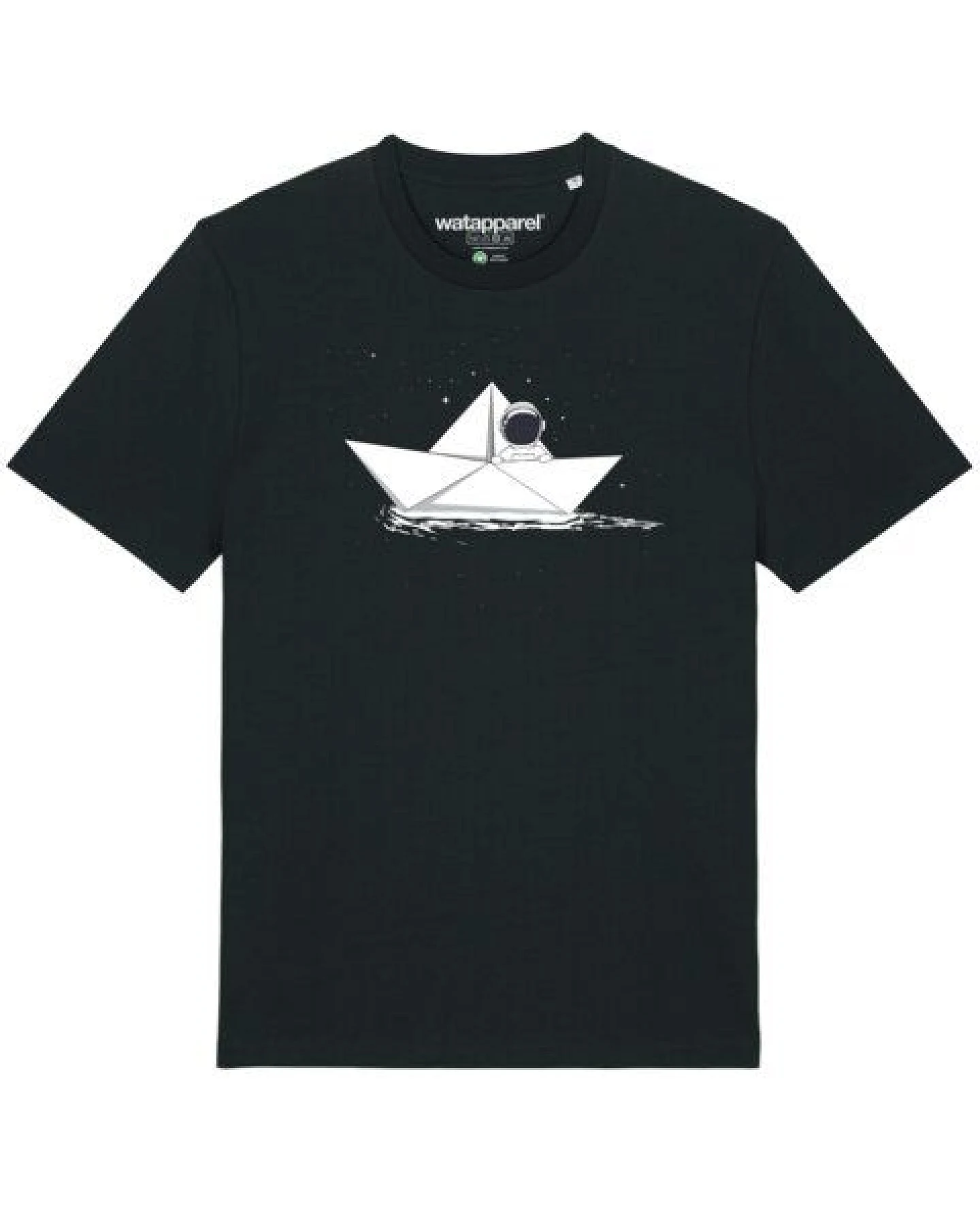 watapparel T-Shirt Astronaut in paper boat – Ansicht 2