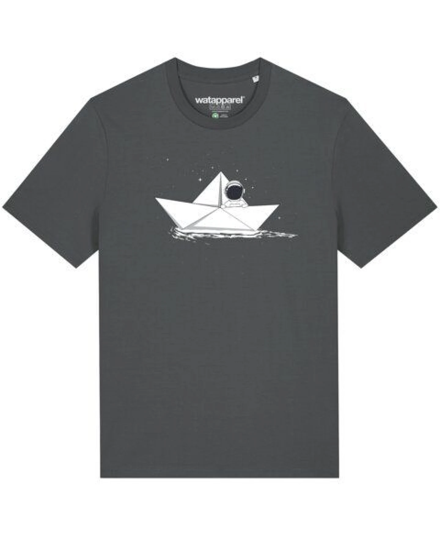watapparel T-Shirt Astronaut in paper boat – Ansicht 2