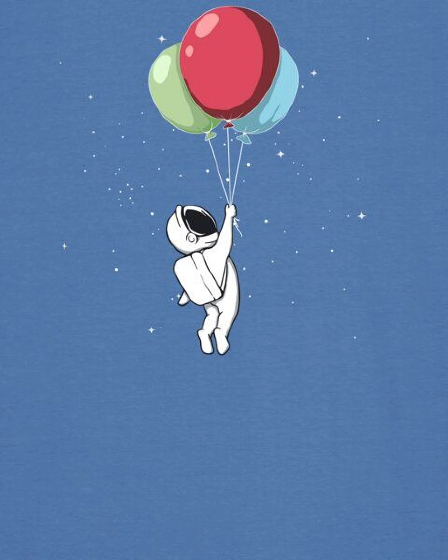 watapparel T-Shirt Unisex Little Balloon Astronaut – Ansicht 3