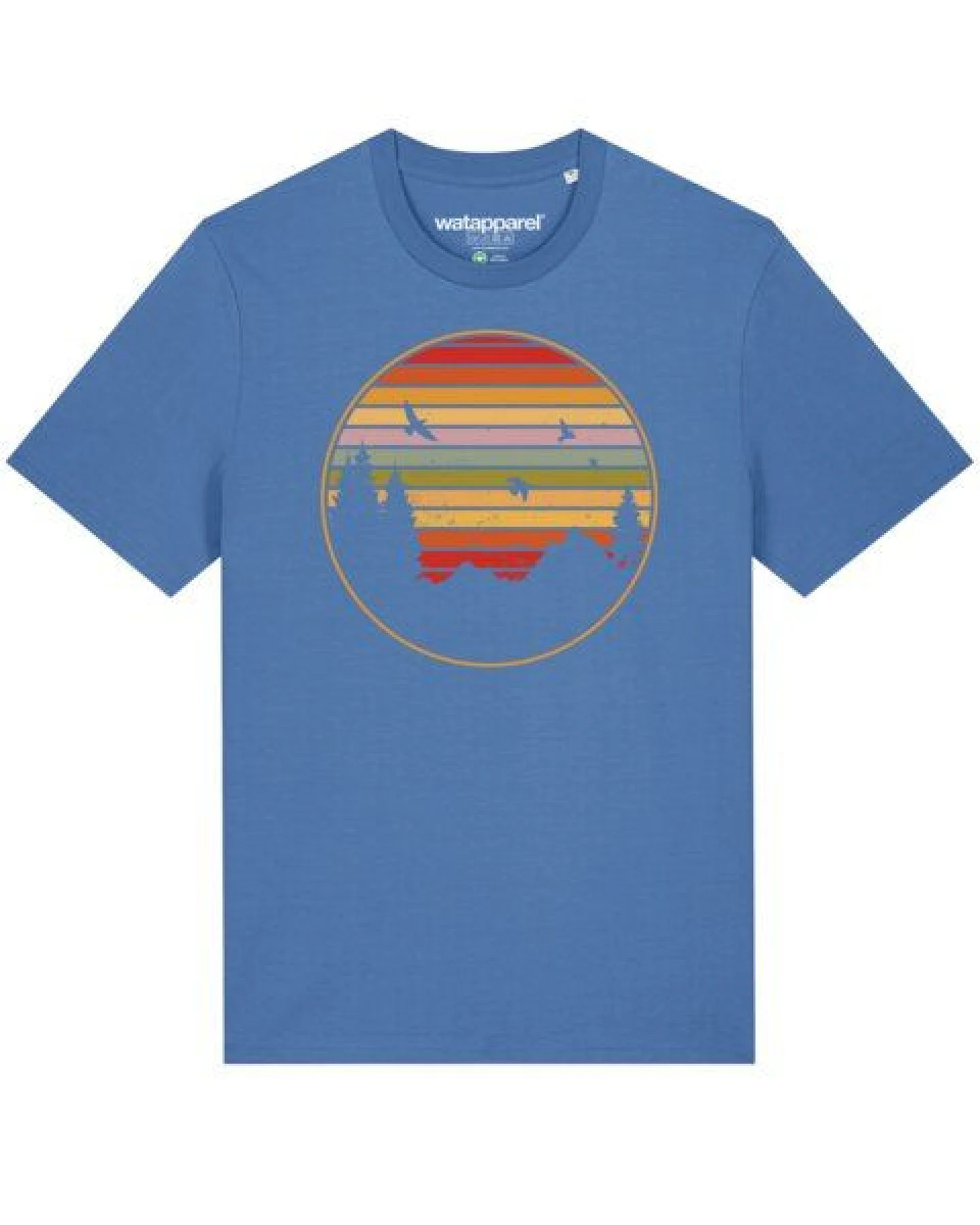 watapparel T-Shirt Sunset Berge & Tannen – Ansicht 2