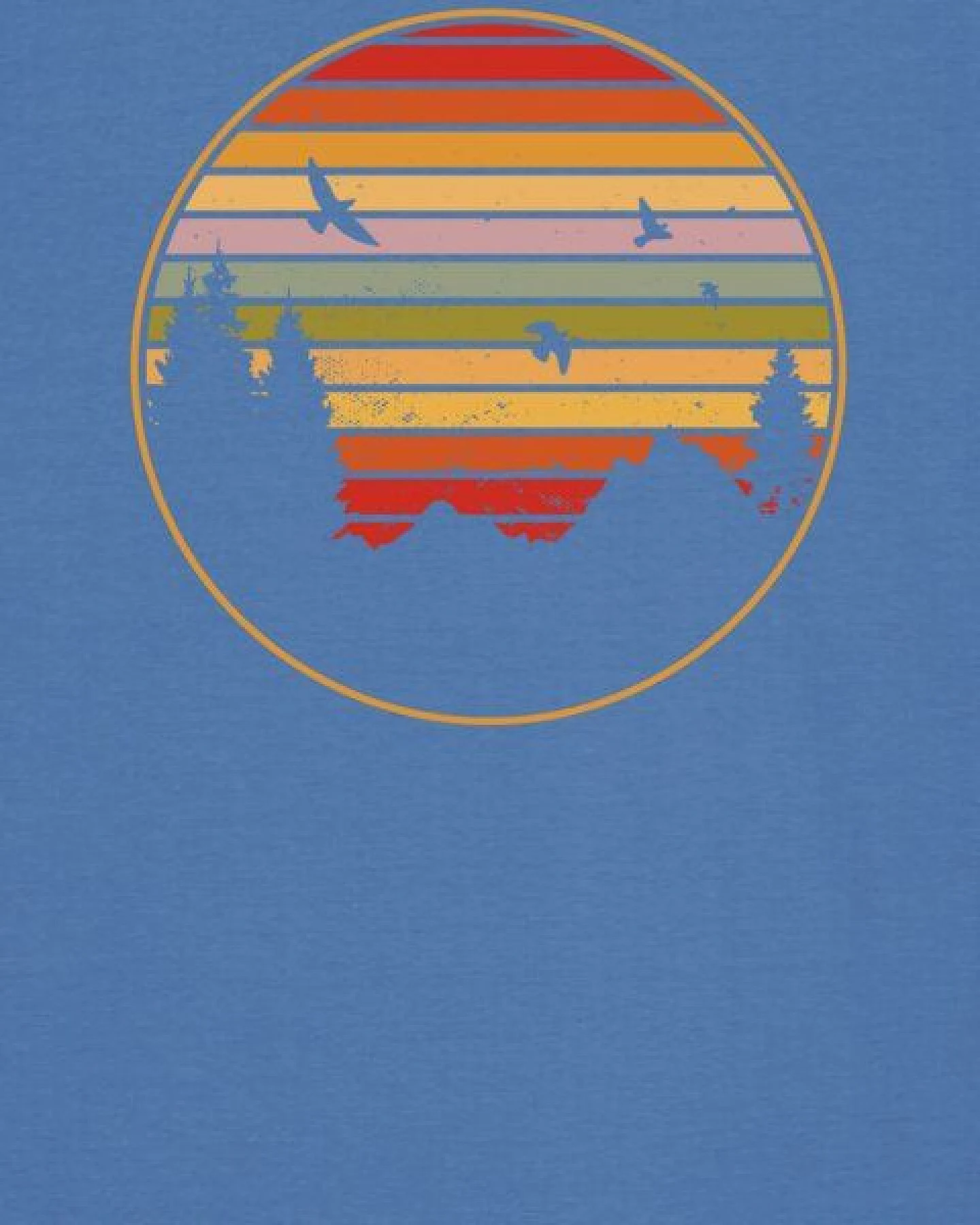 watapparel T-Shirt Sunset Berge & Tannen – Ansicht 3