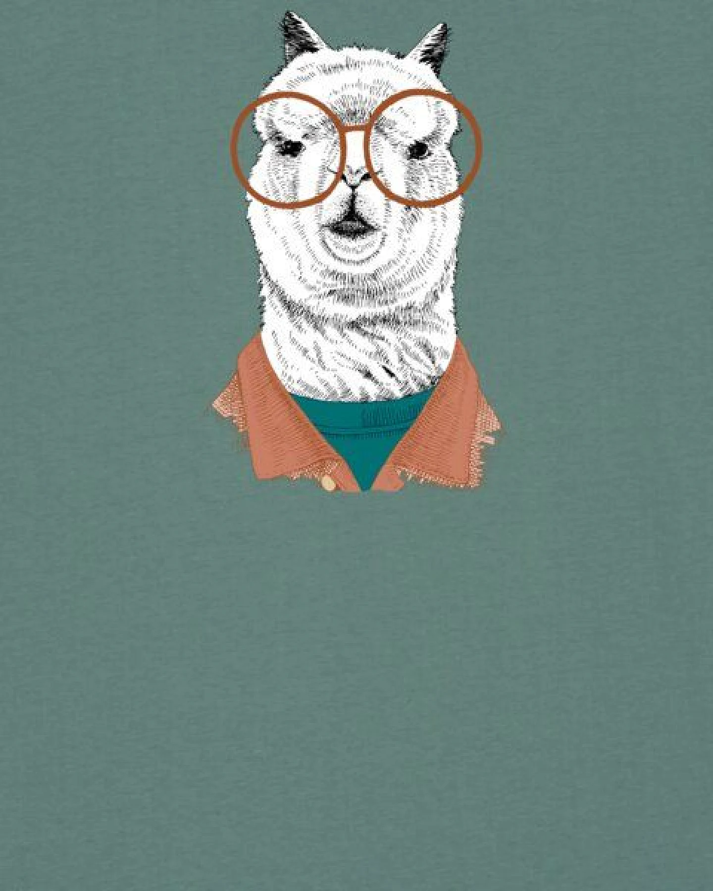 watapparel T-Shirt Unisex Lama – Ansicht 3