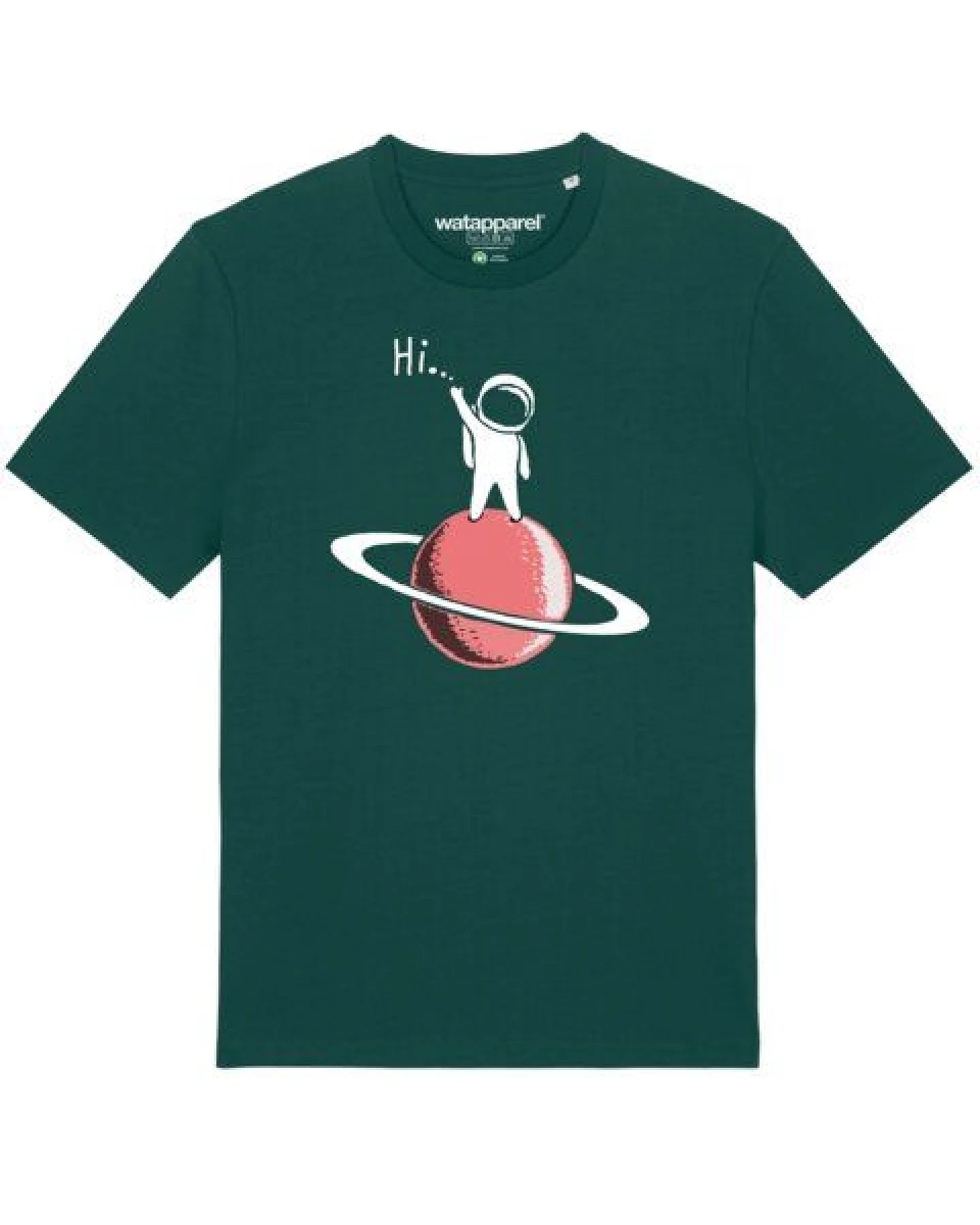 watapparel T-Shirt Unisex Astronaut says Hi – Ansicht 2