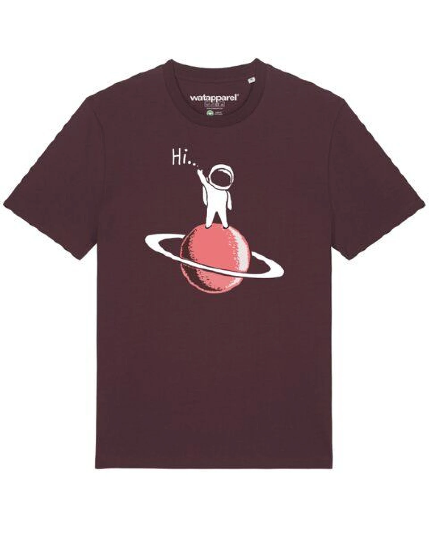 watapparel T-Shirt Unisex Astronaut says Hi – Ansicht 2