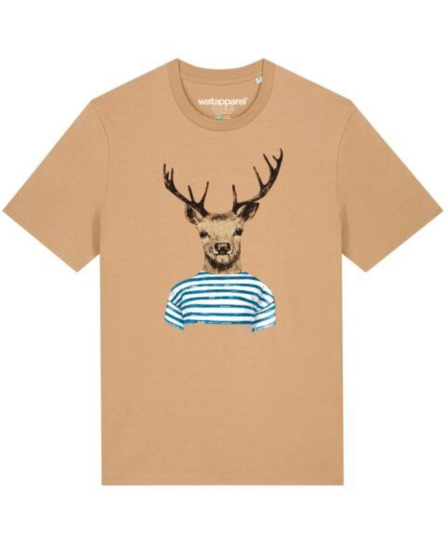 watapparel T-Shirt Unisex Hirsch – Ansicht 2