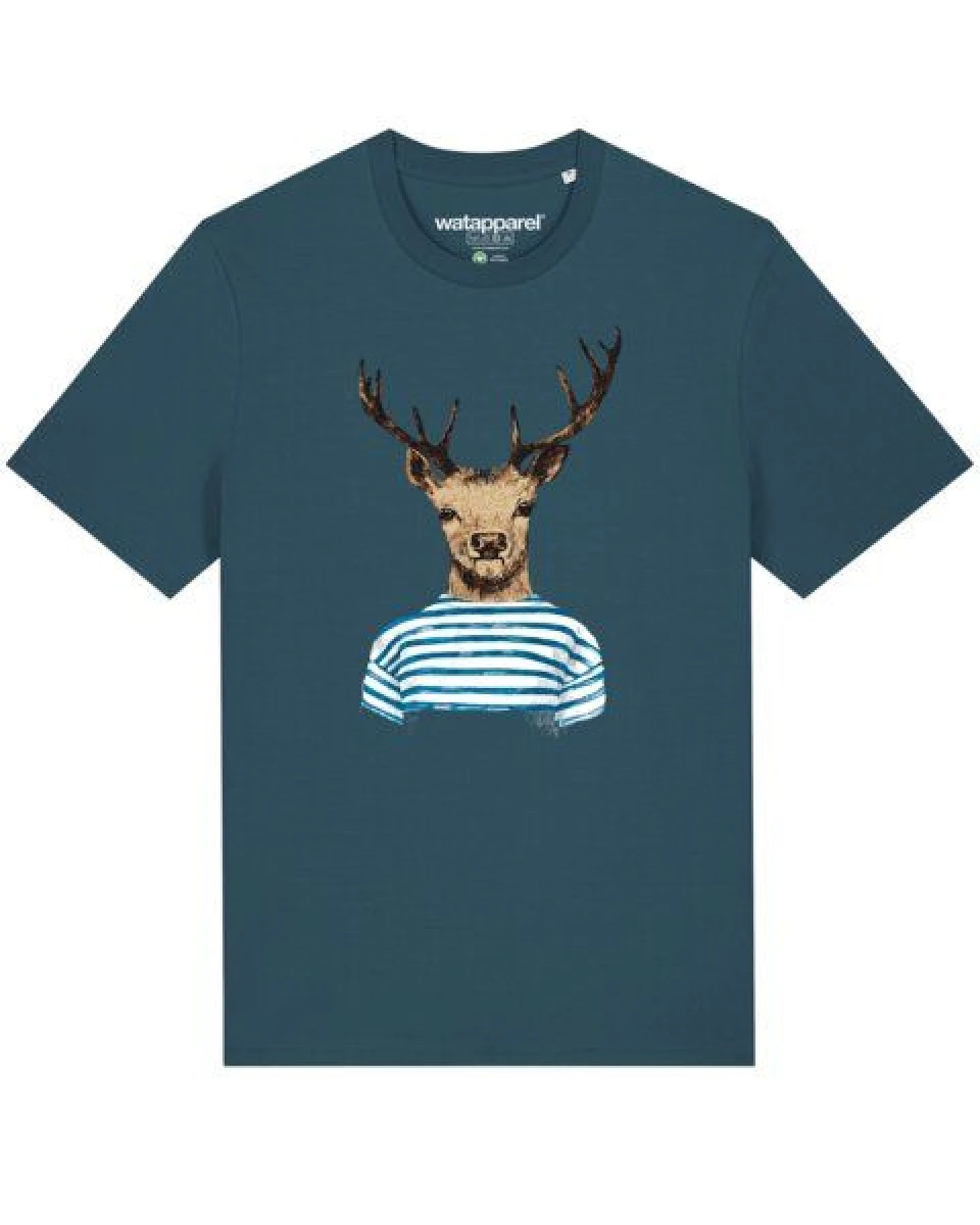 watapparel T-Shirt Unisex Hirsch – Ansicht 2