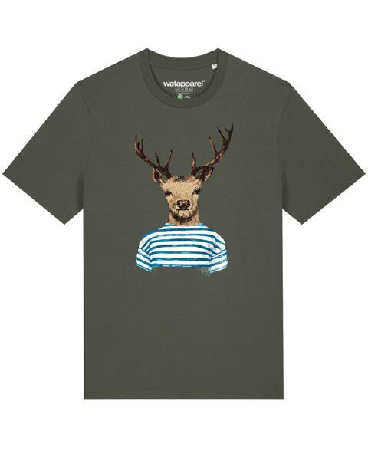 watapparel T-Shirt Unisex Hirsch – Ansicht 2