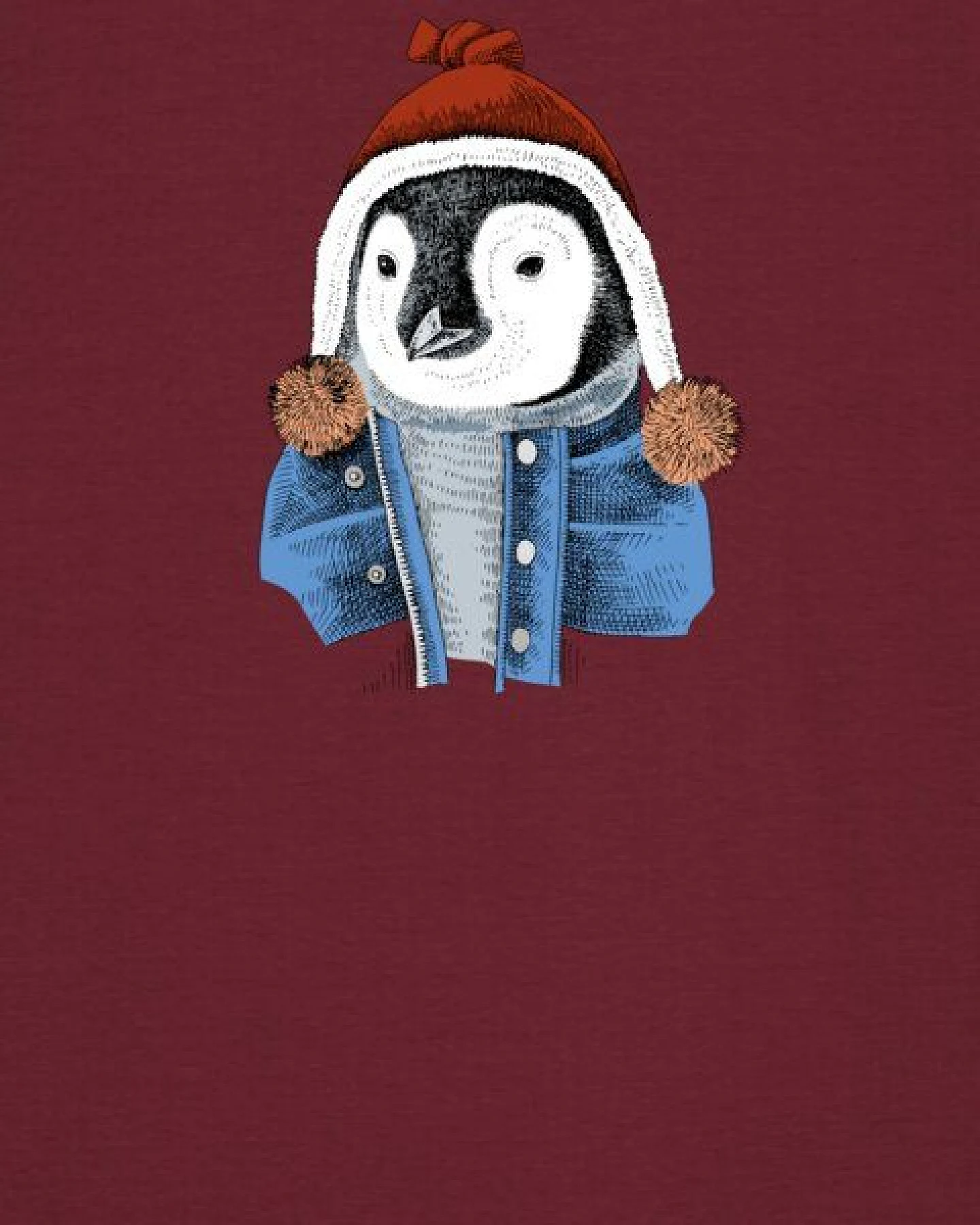 watapparel T-Shirt Unisex Pinguin – Ansicht 3