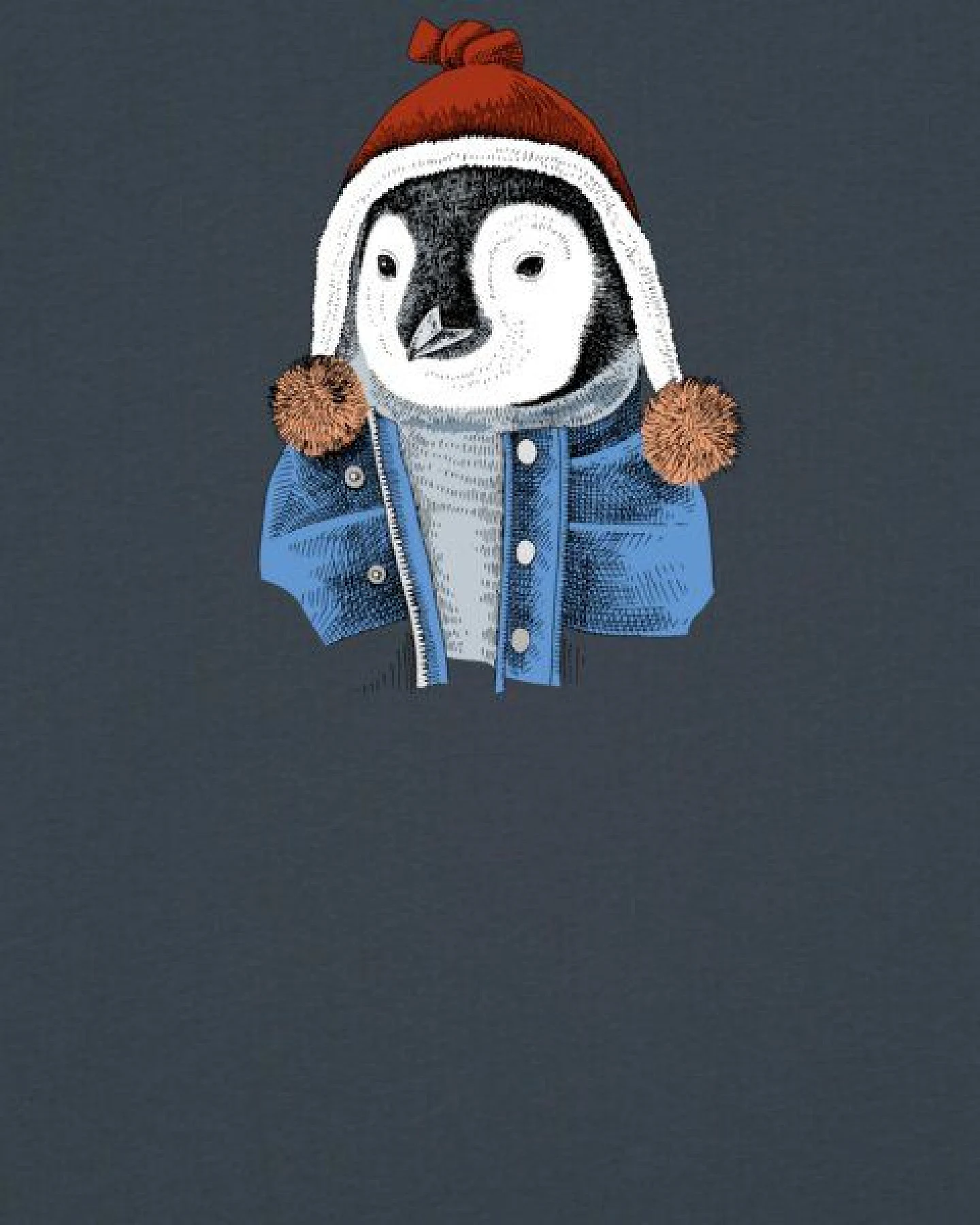 watapparel T-Shirt Unisex Pinguin – Ansicht 3