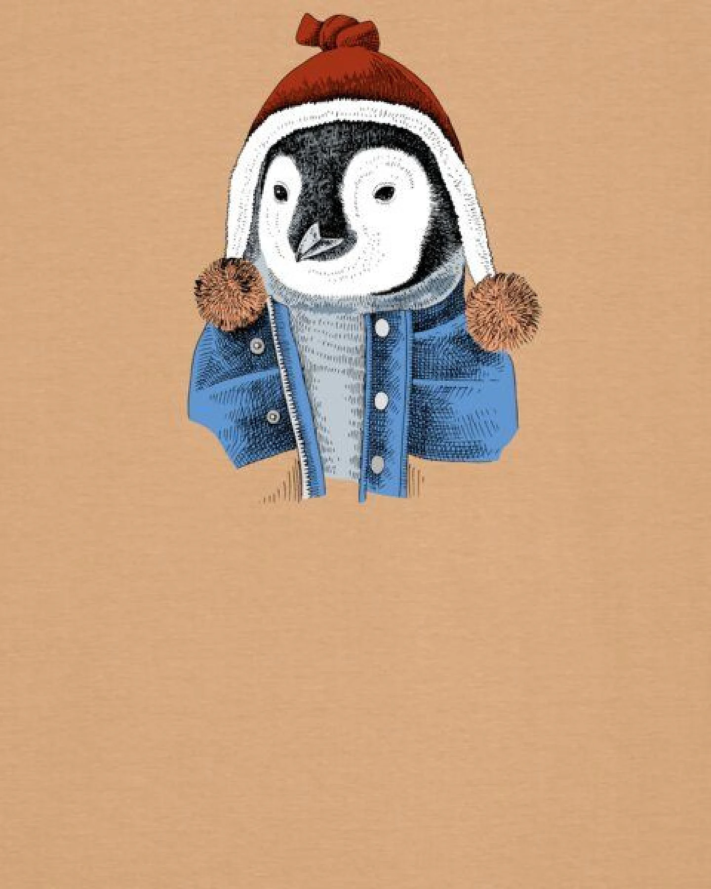 watapparel T-Shirt Unisex Pinguin – Ansicht 3