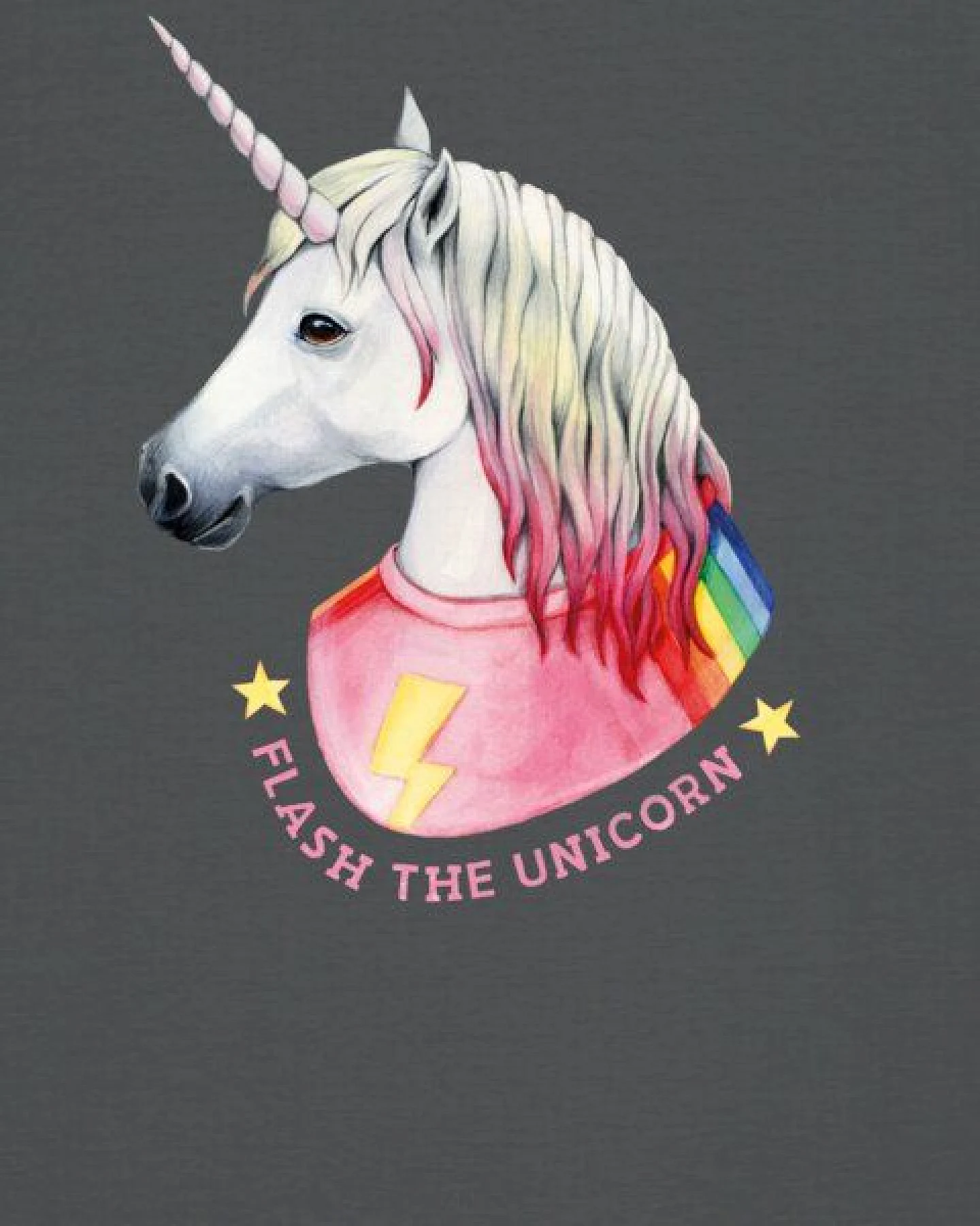 watapparel T-Shirt Unisex Flash, the unicorn – Ansicht 3