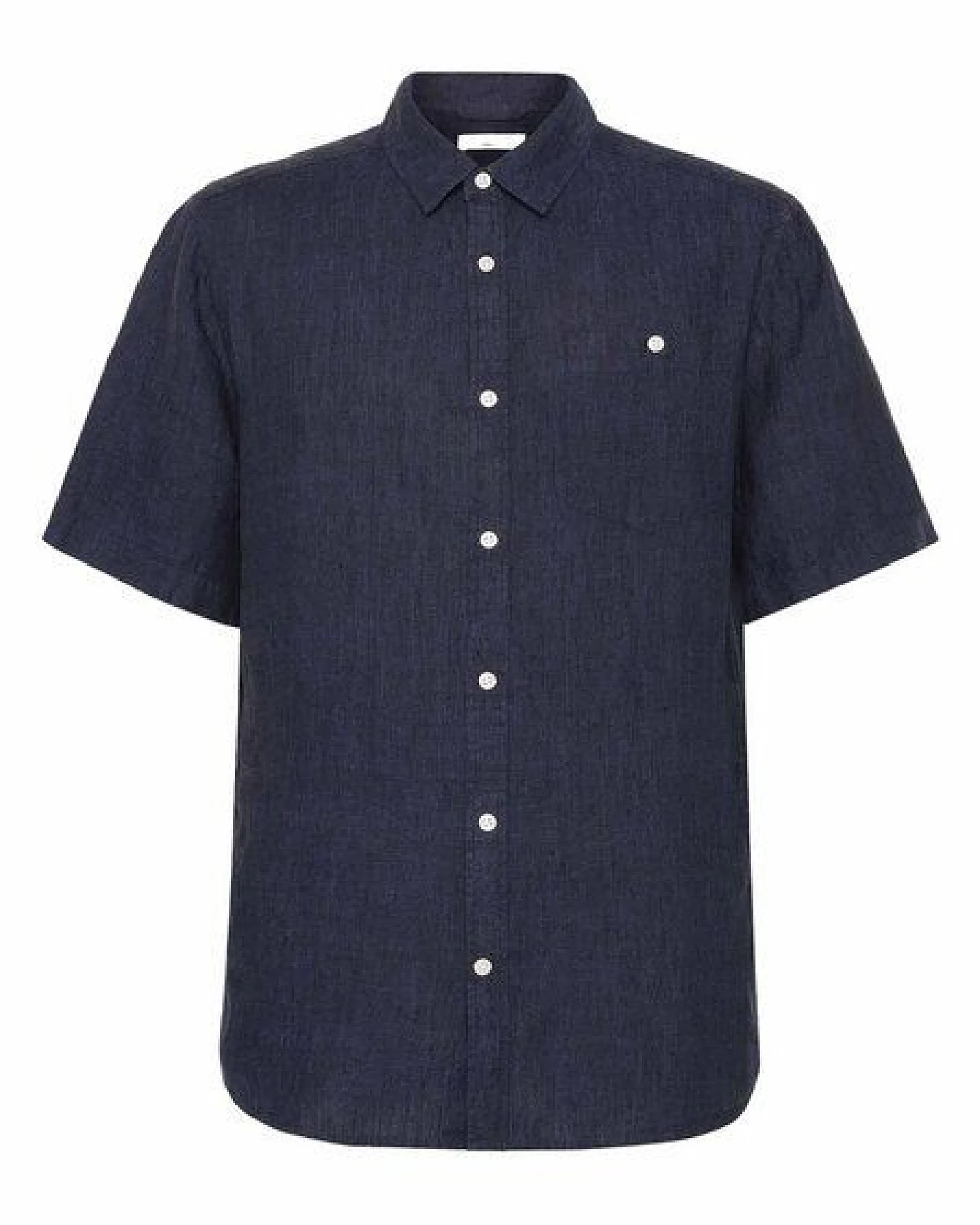 KnowledgeCotton Apparel Hemd - Regular Linen Short Sleeve Shirt - aus 100% Leinen – Ansicht 3