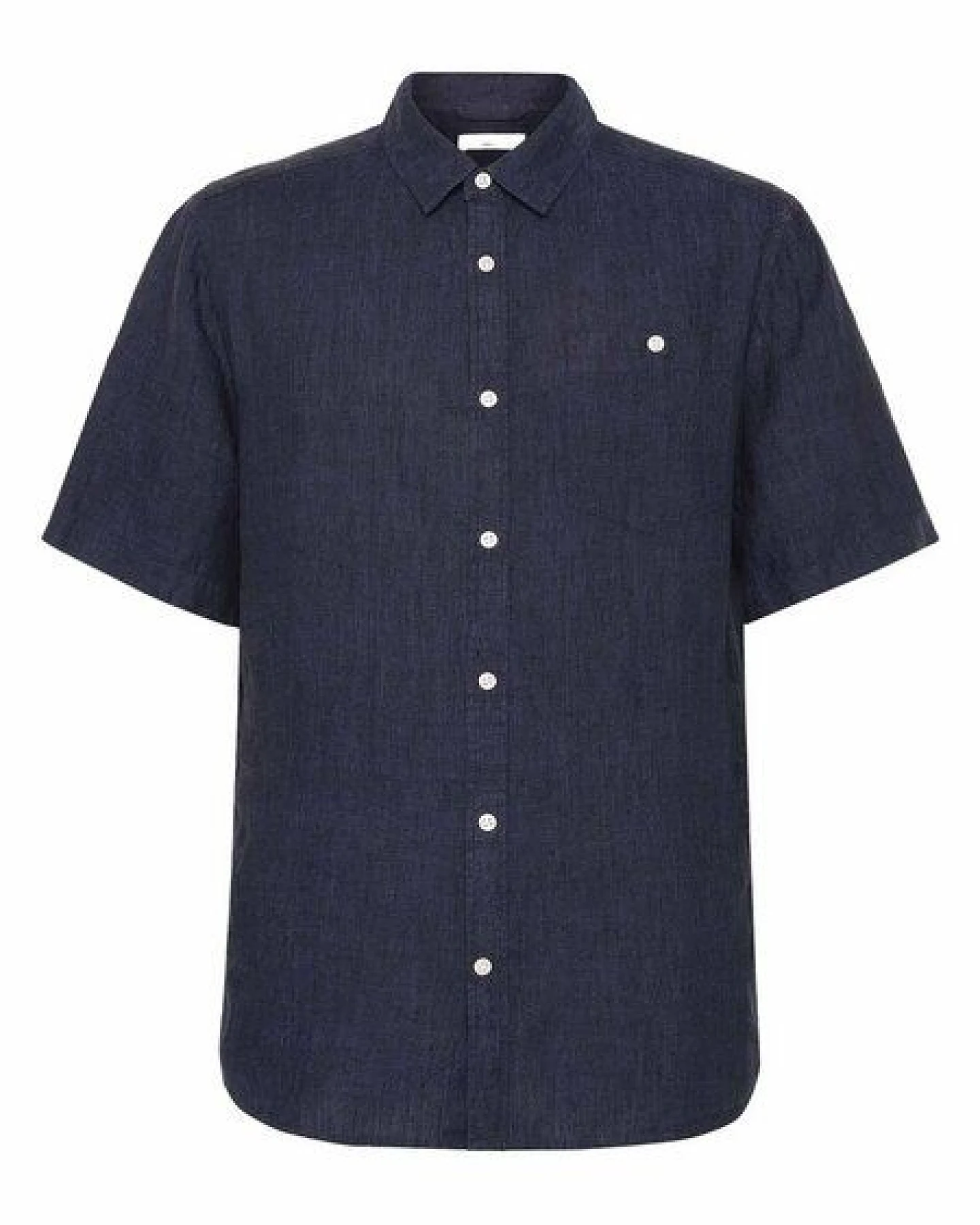 KnowledgeCotton Apparel Hemd - Regular Linen Short Sleeve Shirt - aus 100% Leinen – Ansicht 3