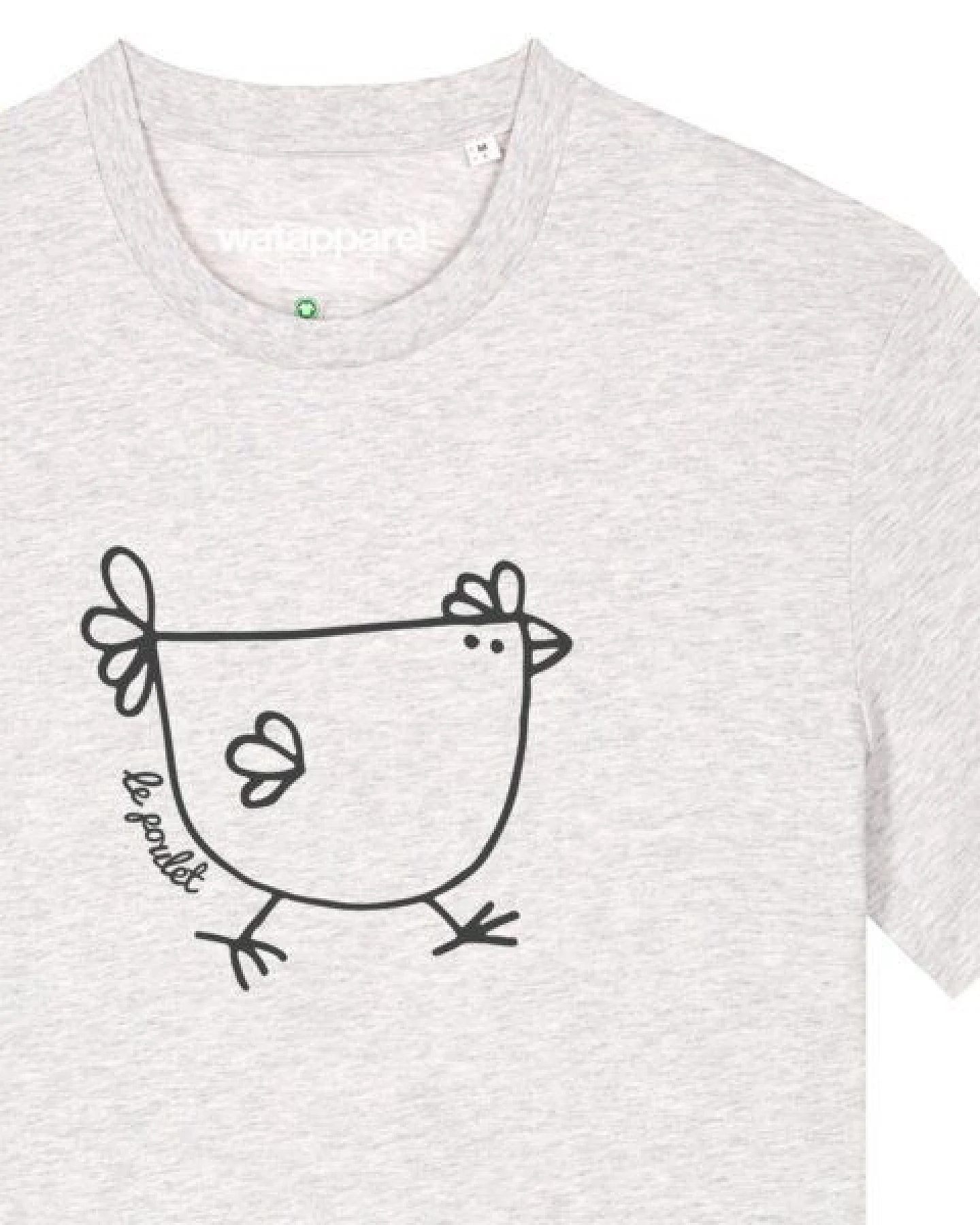 watapparel T-Shirt Unisex Le poulet - das Huhn – Ansicht 3