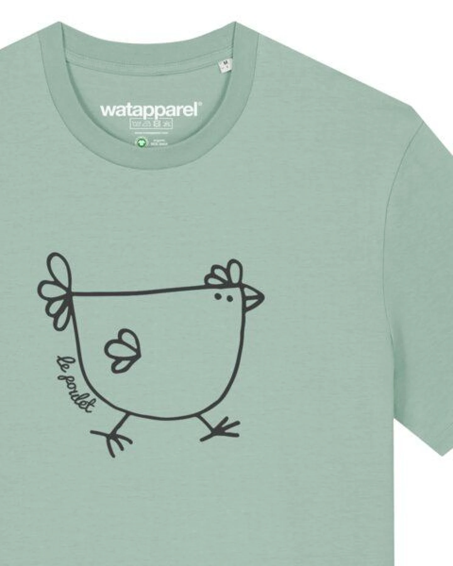 watapparel T-Shirt Unisex Le poulet - das Huhn – Ansicht 3