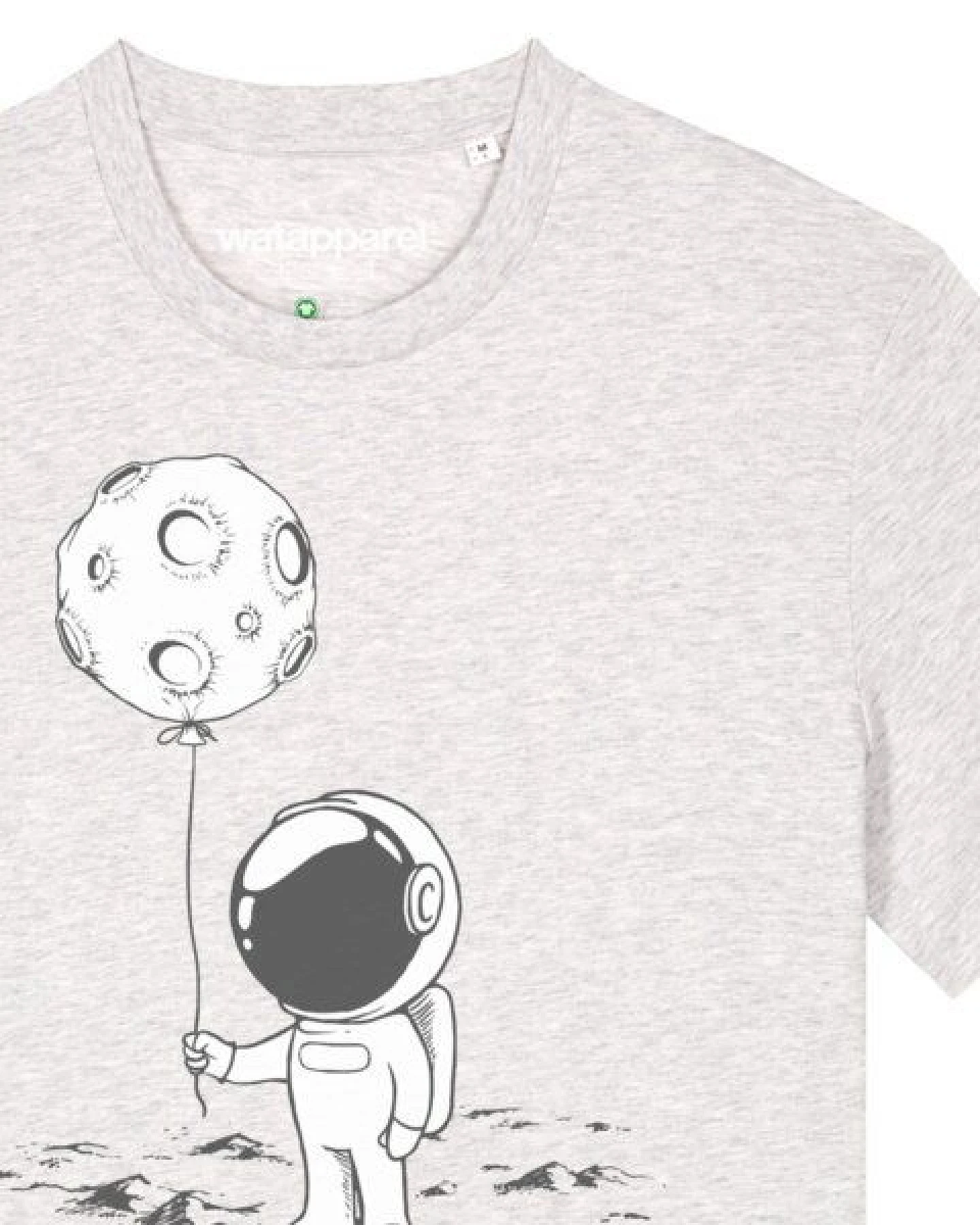 watapparel T-Shirt Unisex Kleiner Astronaut mit Luftballon – Ansicht 3