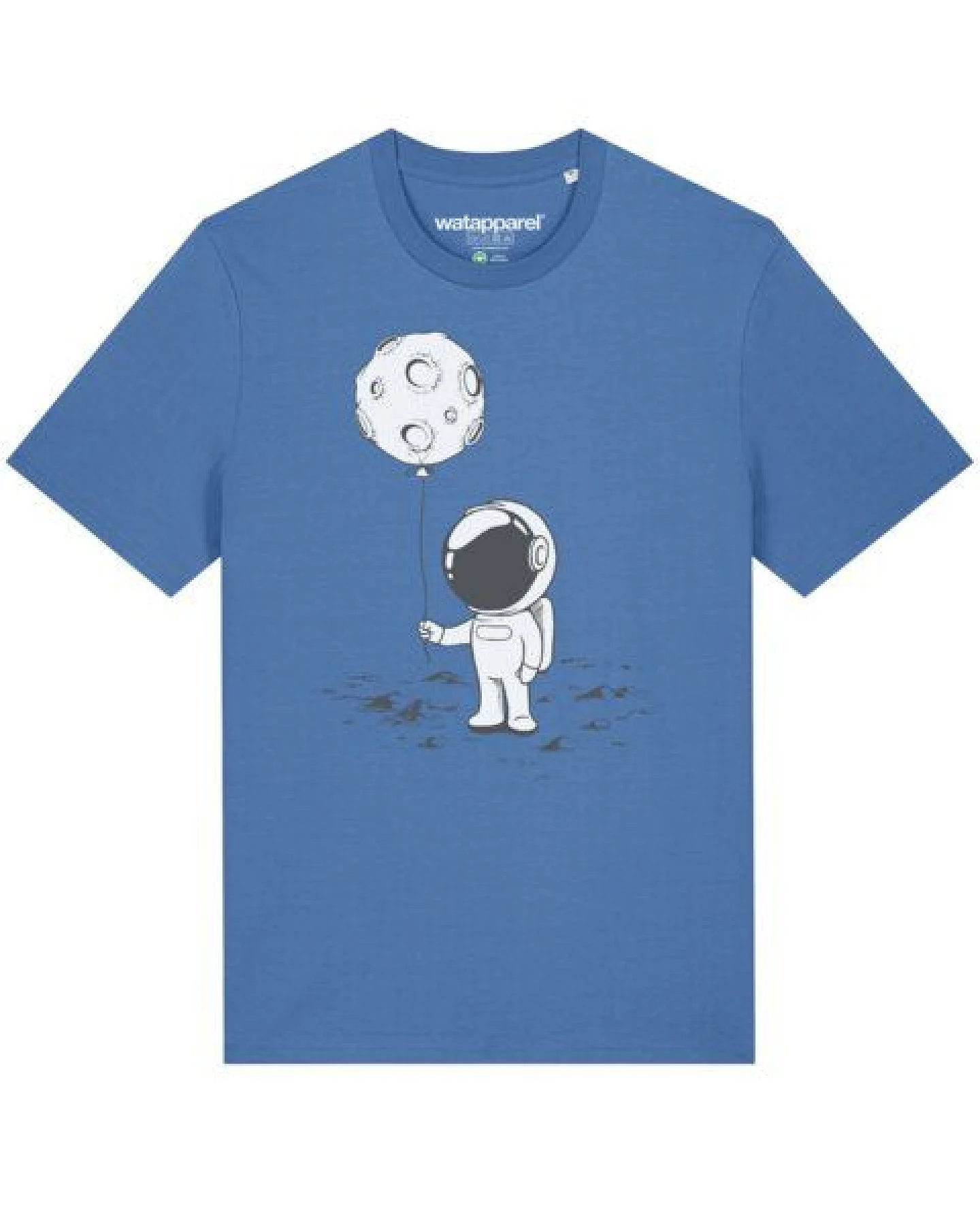 watapparel T-Shirt Unisex Kleiner Astronaut mit Luftballon – Ansicht 2