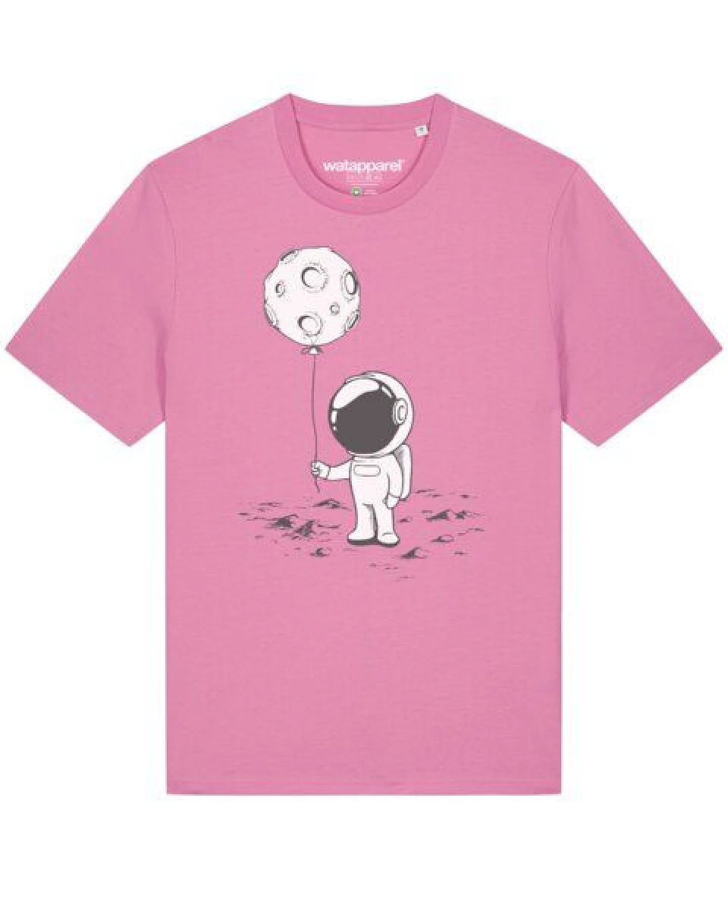 watapparel T-Shirt Unisex Kleiner Astronaut mit Luftballon – Ansicht 2