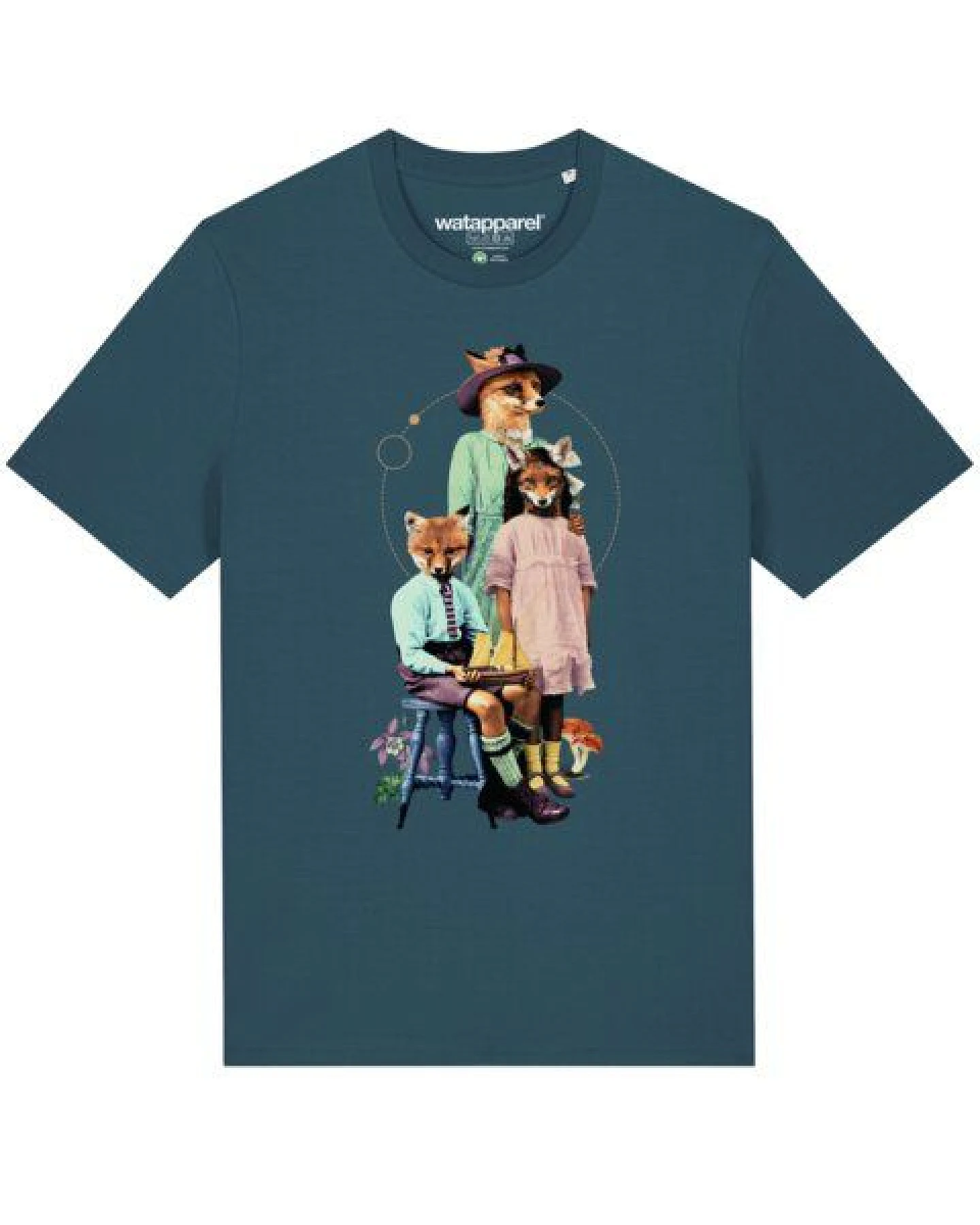 watapparel T-Shirt Unisex Fancy Fox – Ansicht 2