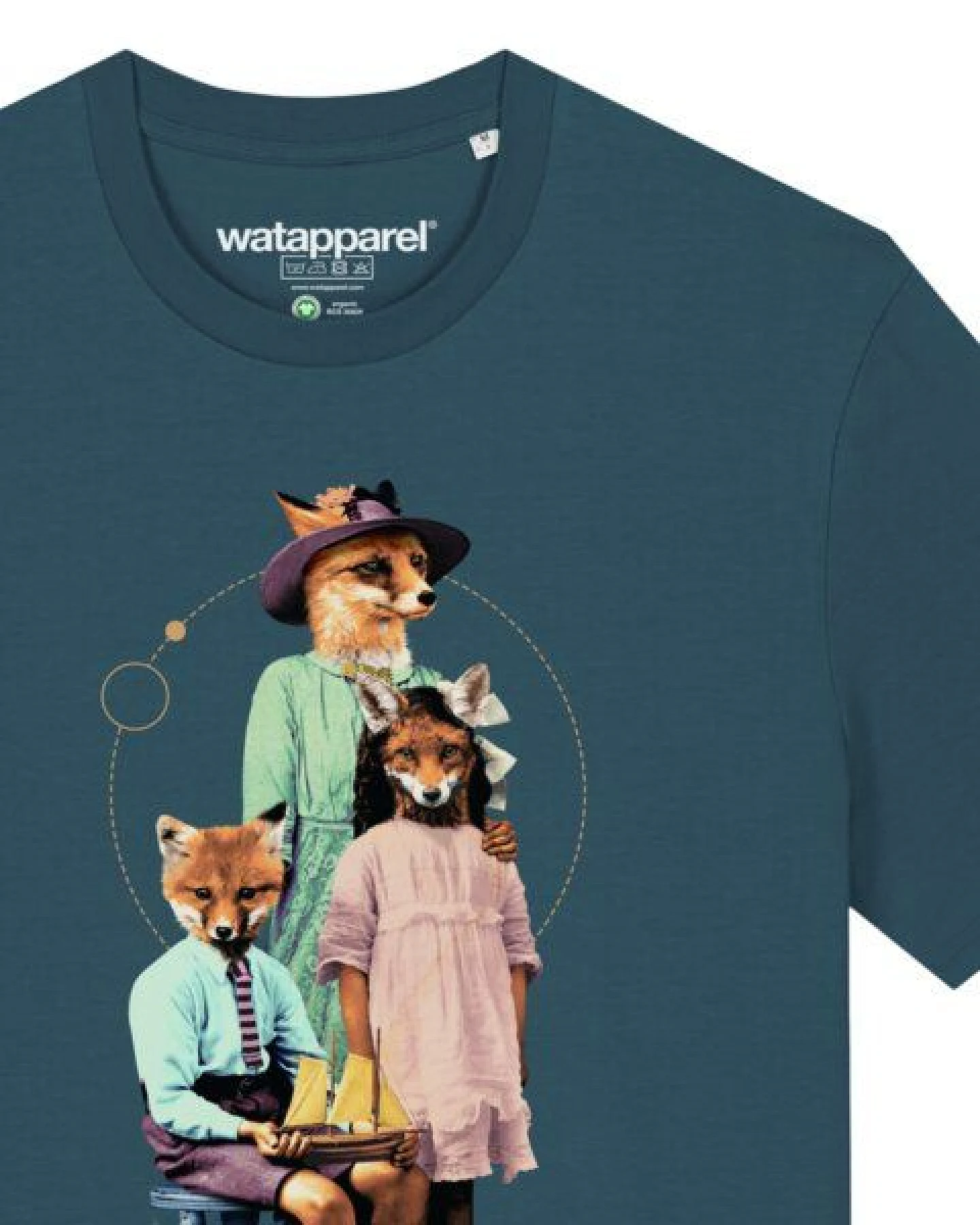 watapparel T-Shirt Unisex Fancy Fox – Ansicht 3