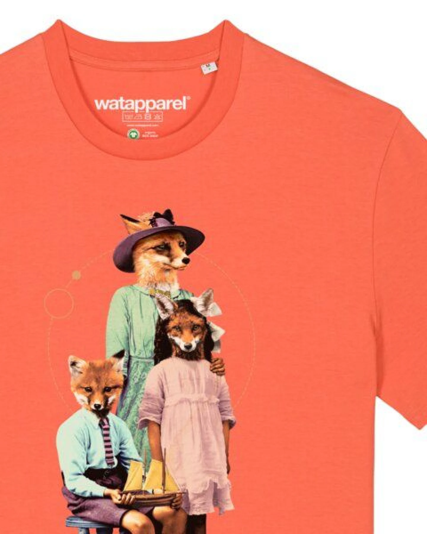 watapparel T-Shirt Unisex Fancy Fox – Ansicht 3