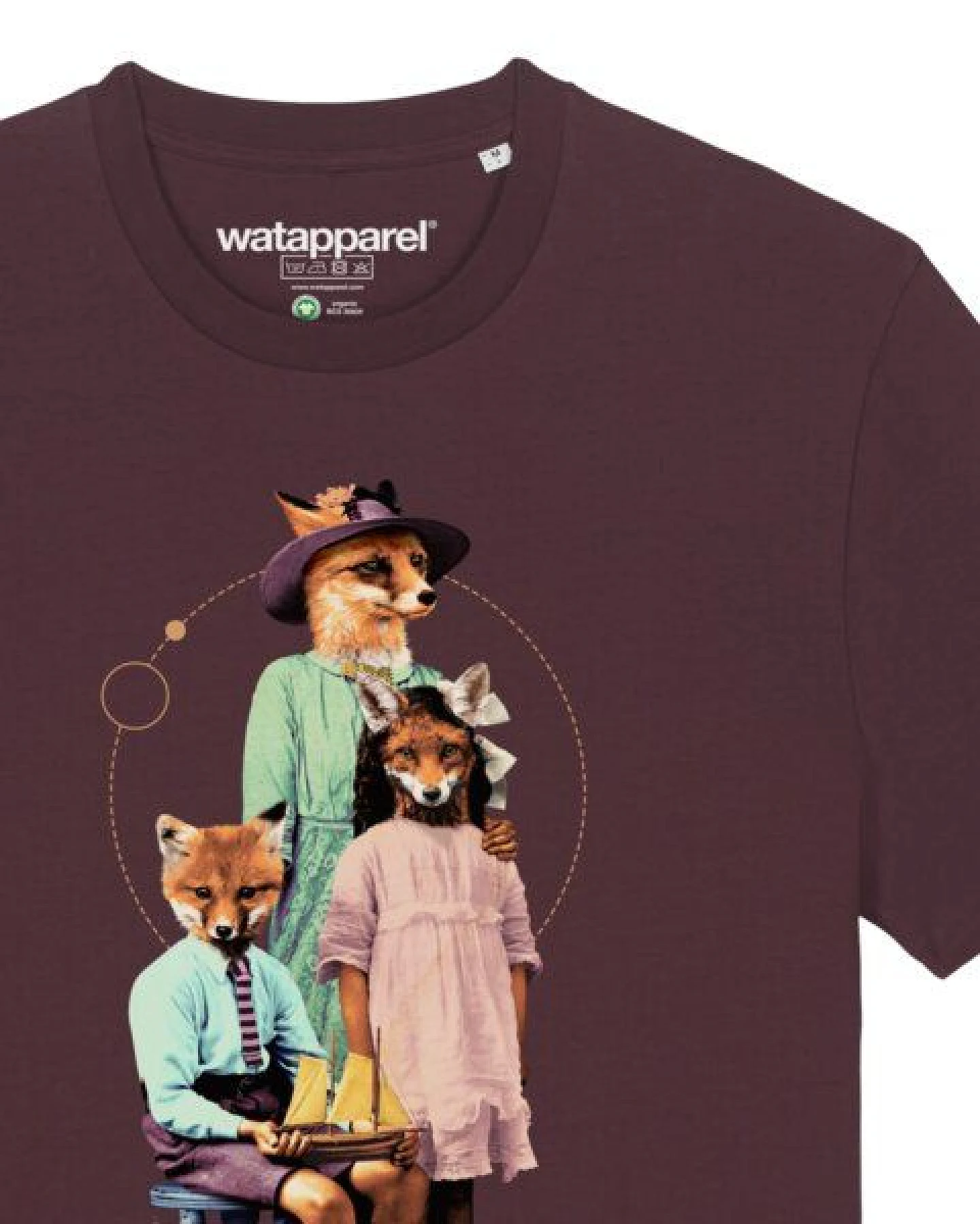 watapparel T-Shirt Unisex Fancy Fox – Ansicht 3