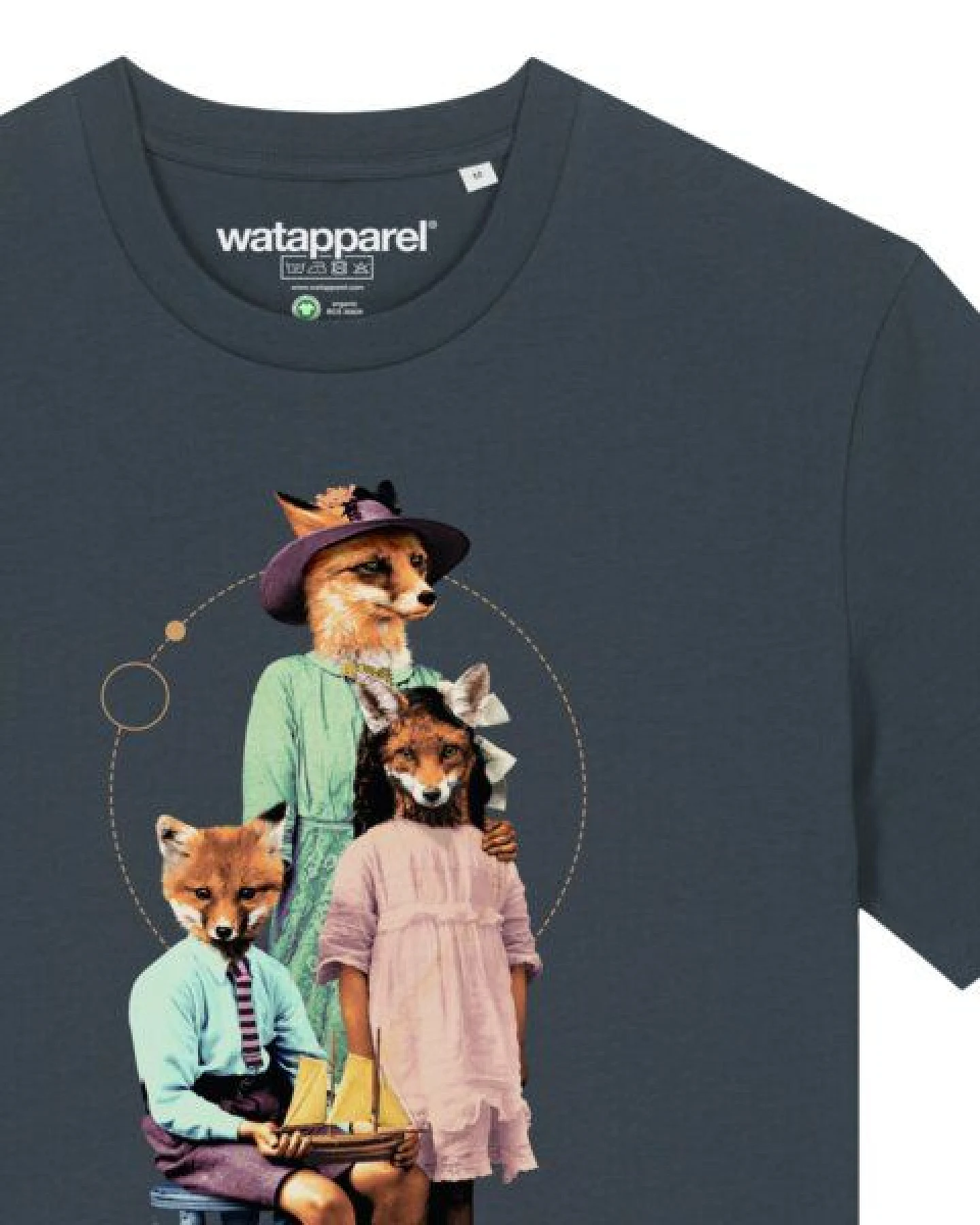 watapparel T-Shirt Unisex Fancy Fox – Ansicht 3