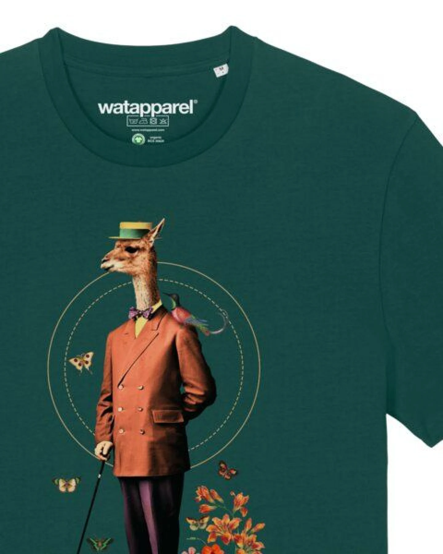 watapparel T-Shirt Unisex Fancy Llama – Ansicht 3