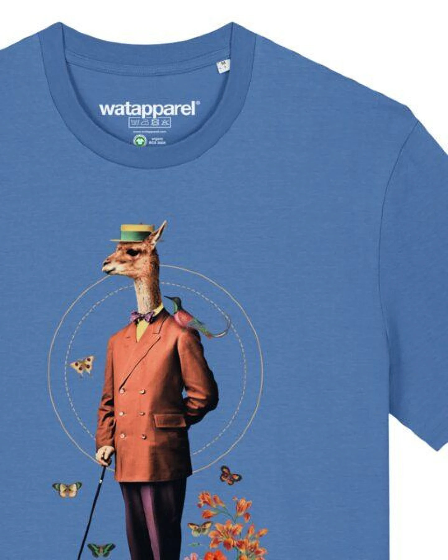 watapparel T-Shirt Unisex Fancy Llama – Ansicht 3
