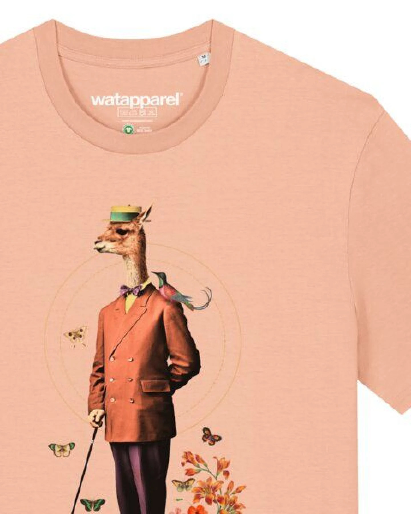 watapparel T-Shirt Unisex Fancy Llama – Ansicht 3
